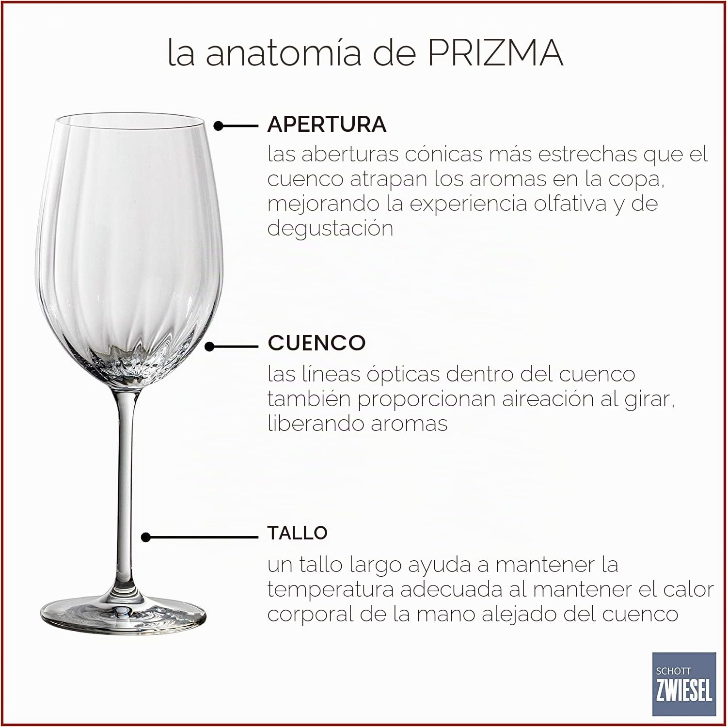 Schott Zwiesel Prizma 613 ml Copa de Vino Tinto, Cristal Tritán