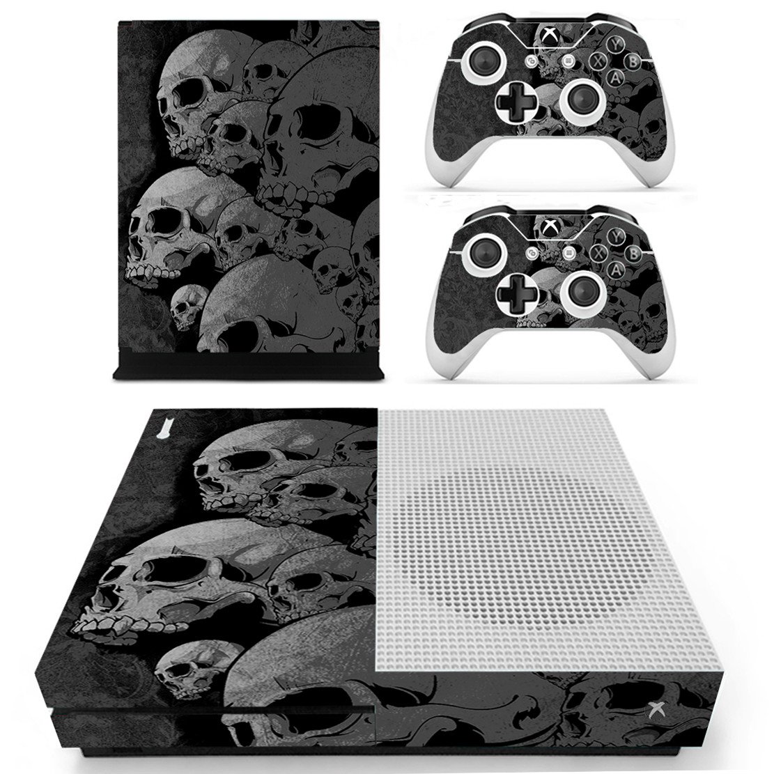 DOTBUY Vinyl Decal Full Body Skin Sticker For Microsoft Xbox One S Console And 2 Controllers And Kinect 2.0 (Carbon Fiber Black) — view 31