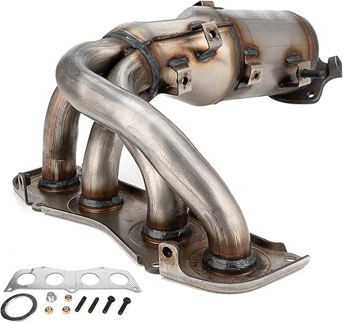 FOMIUZY Kit convertidor catalítico delantero de alto caudal, ajuste directo, Toyota Camry Solara 2002, 2003, 2004, 2005, 2006, 2.4L, sustituye a