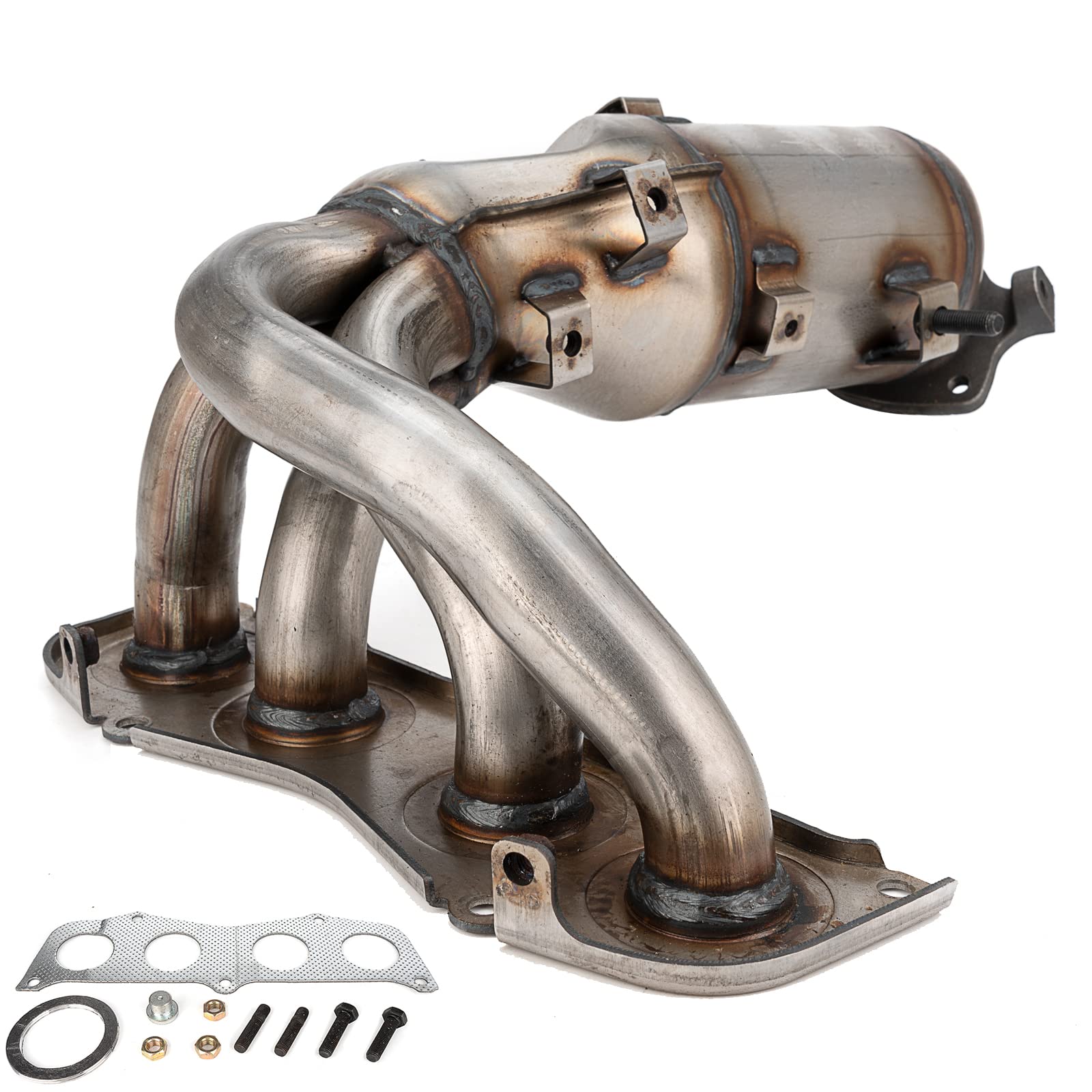 FOMIUZY High Flow Front Catalytic Converter Kit Direct-Fit Toyota Camry Solara 2002 2003 2004 2005 2006 2.4L Replaces 25051-0H040 25051-0H010 674-811