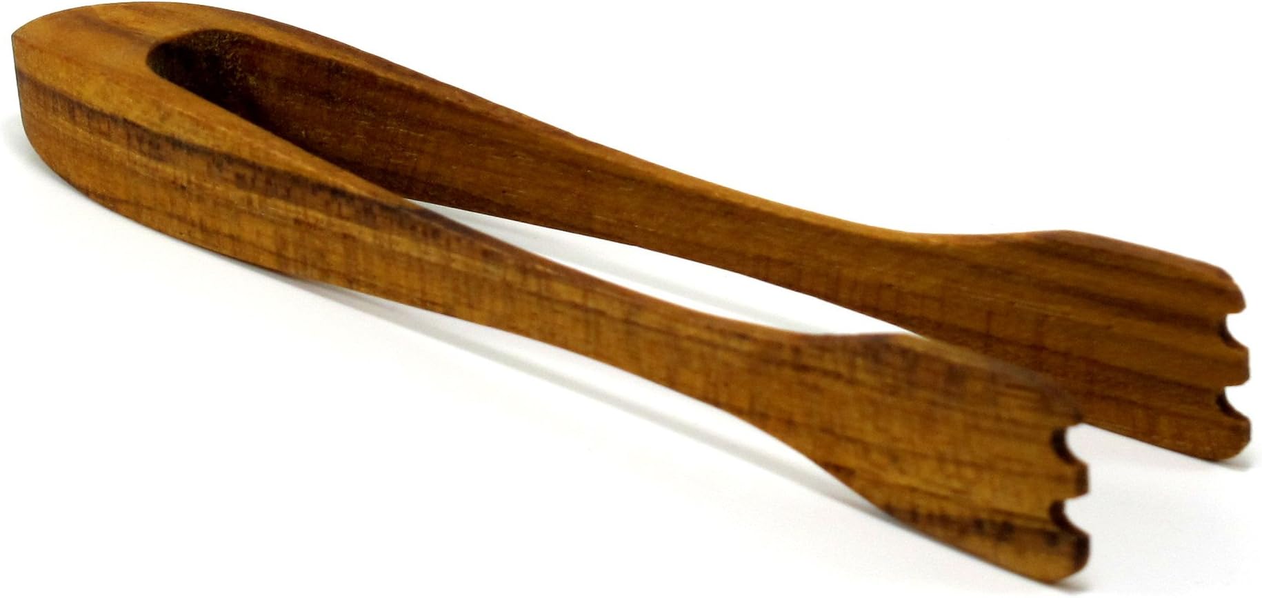 Small Mini Teak Wood Sugar Tongs Serving Ham Bacon Cooking Utensil Wood Kitchen