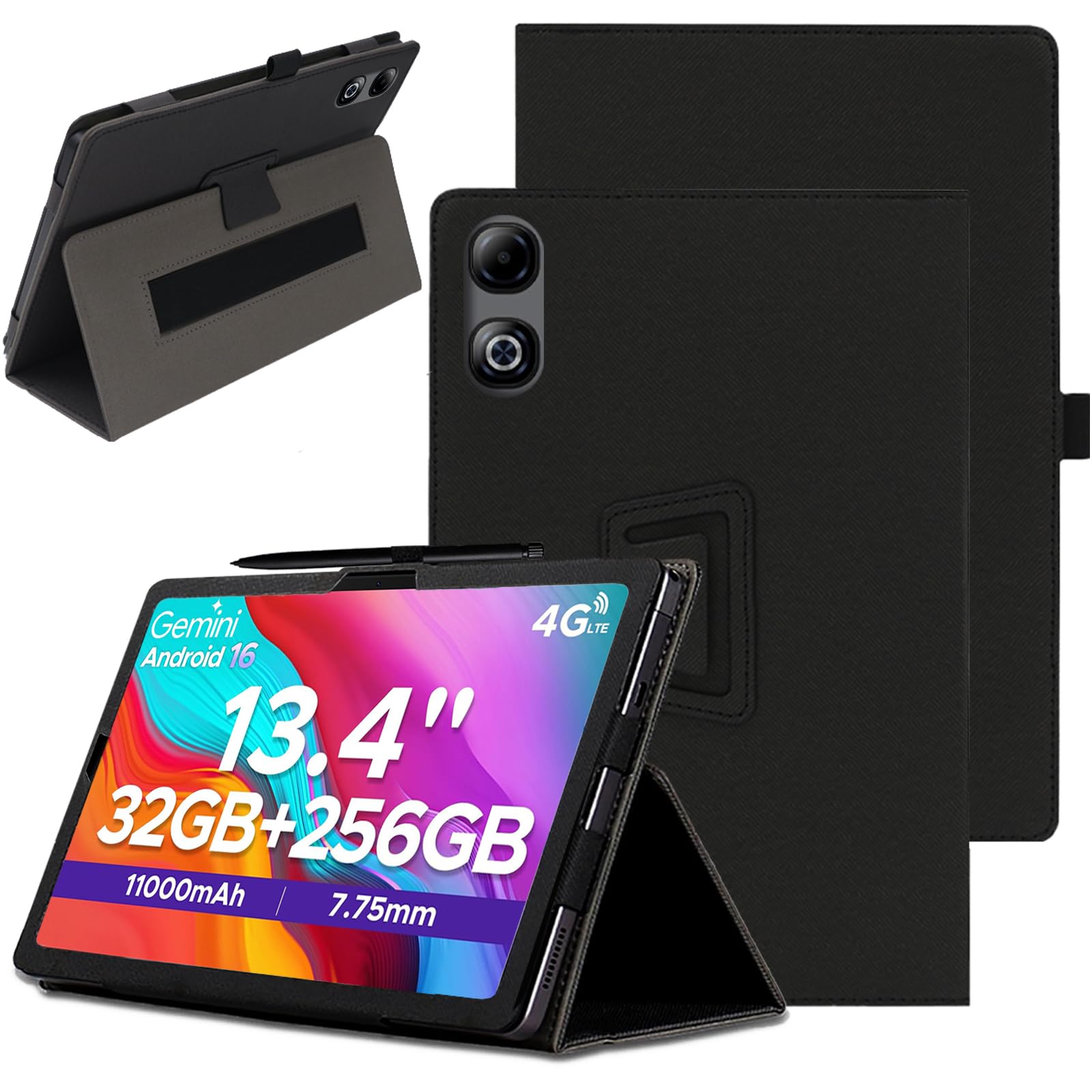 Funda para DOOGEE Tab G6 Max con soporte para lápices y anticaídas 8