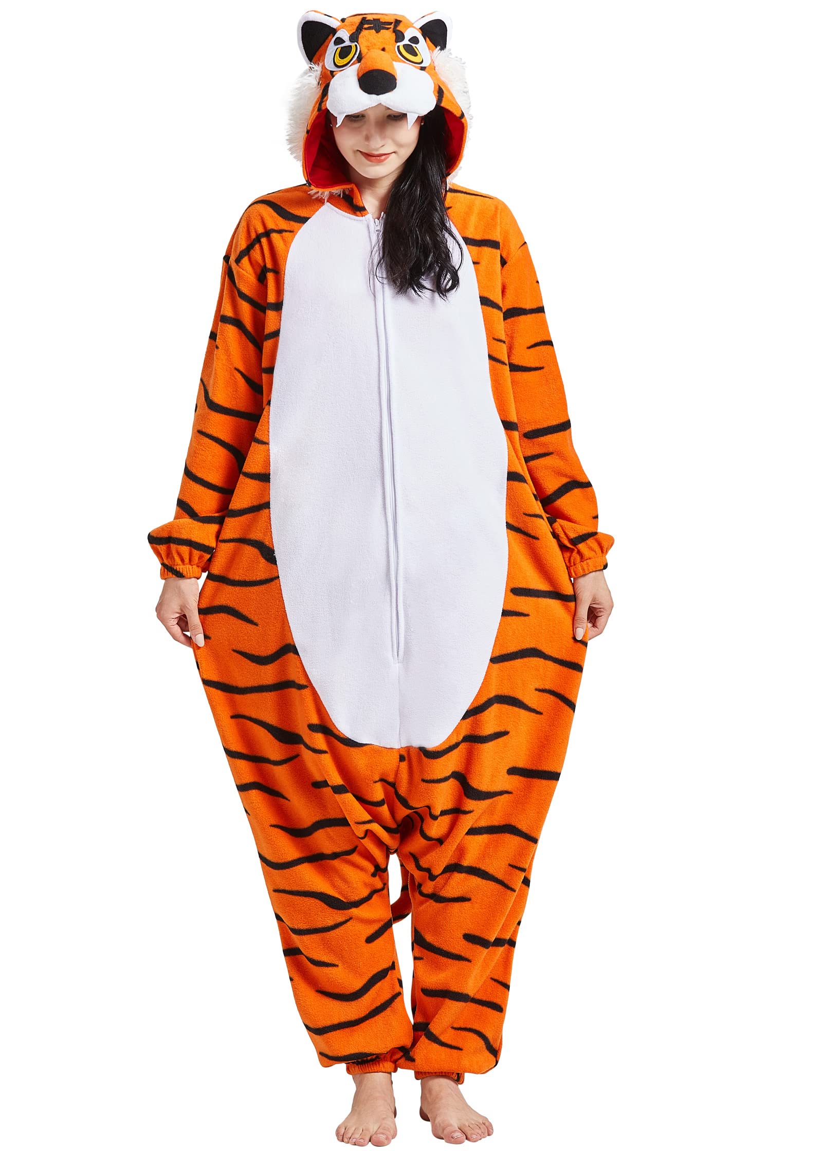 DarkCom Unisexe Adulte Cosplay Animal Onesie Kigurumi Costume Une pièce Pyjama vêtements de Nuit Combinaison