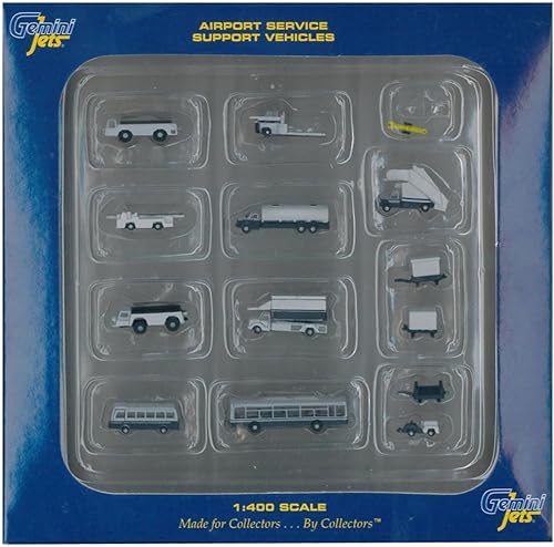 Vehículos de accesorio Gemini Jets vehículos terrestres de servicio de apoyo para aeropuertos Escala1400 14 unidades