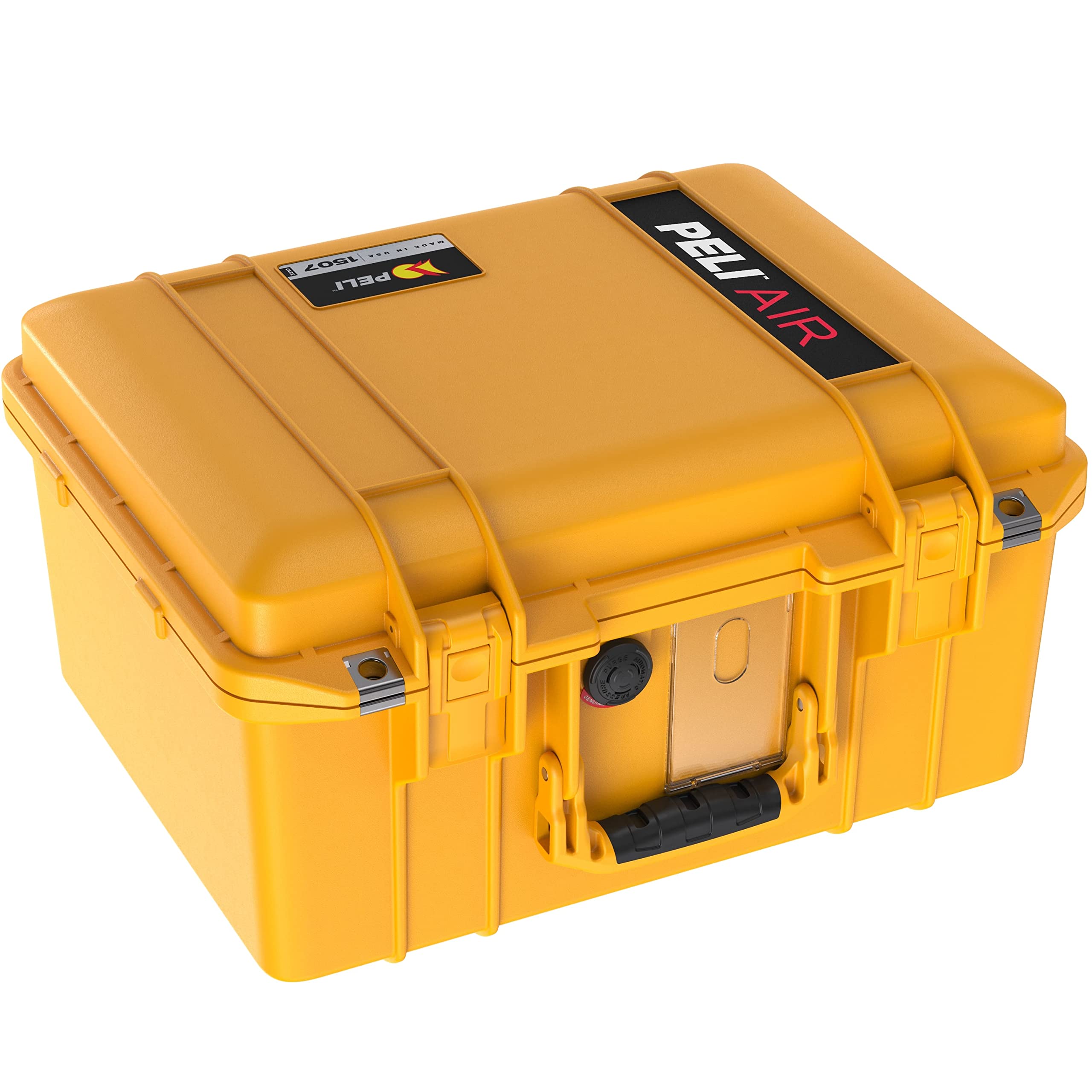 PELI 1507 Air Valigia Protettiva Leggera per Camera DSLR e Attrezzatura Delicata, Impermeabile e resistente alla polvere, 24L di Capacità, Fabbricato in USA, Senza Schiuma, Colore: Giallo