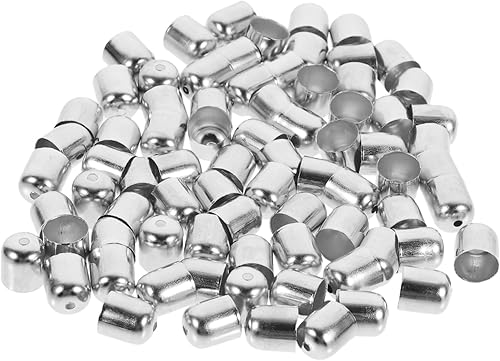 VILLCASE 200 piezas de accesorios para aretes, kit de cuero, pulsera, cuentas, pulseras, cuentas, tapas de extremo, pegamento en los extremos del