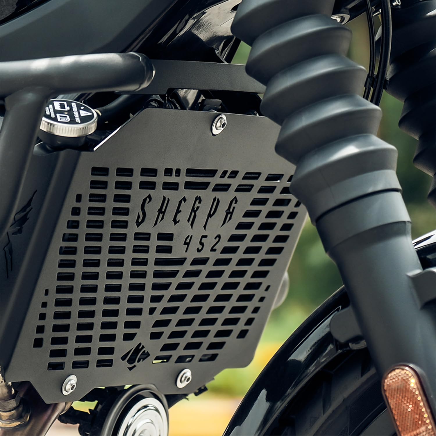Legundary Sherpa Radiator Grill Mild Steel Black For Guerrilla 450 (Pack of 1)-image-28
