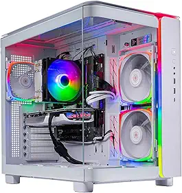 Skytech Gaming PC para jogos King 95, AMD Ryzen 7 7700 3,8GHz, NVIDIA RTX 4070 Super 12GB, SSD NVMe de 1TB, 16GB DDR5 RAM 6000, PSU Gold 750W, Wi-Fi, Win 11, Desktop