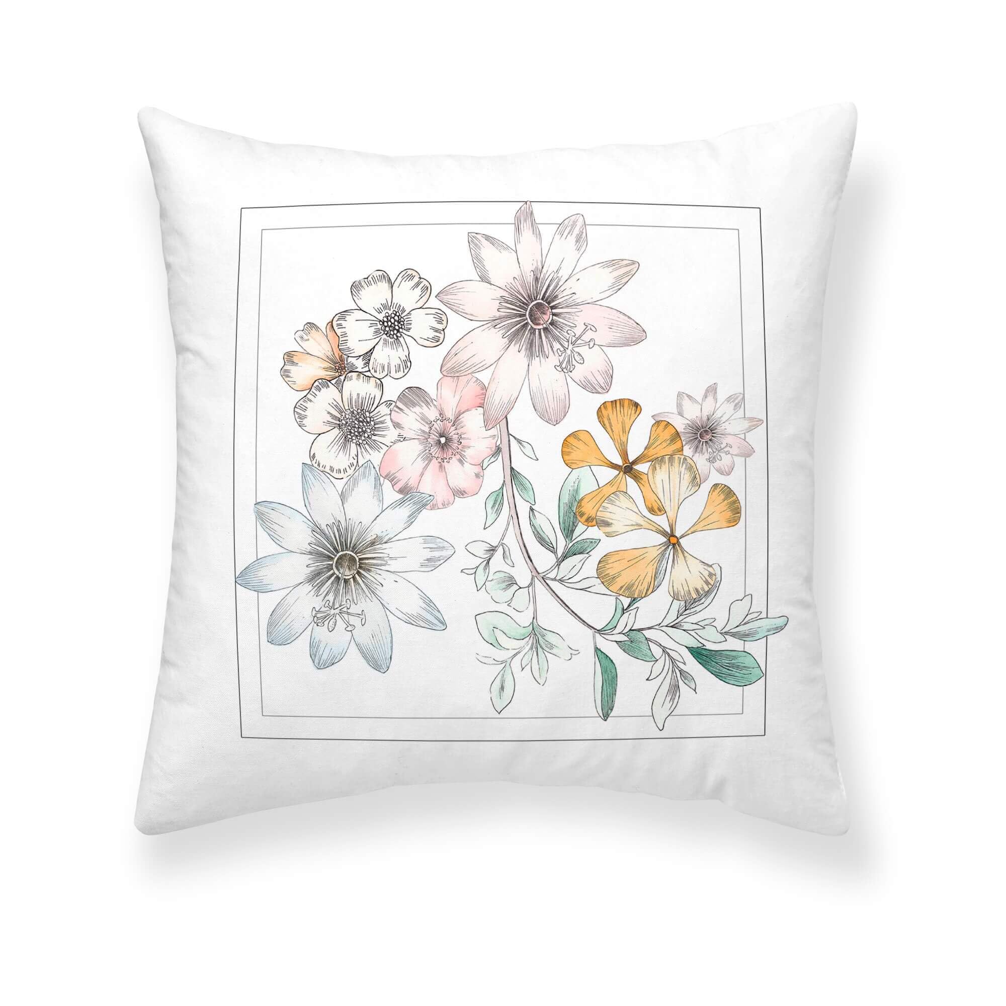 BELUM | Cushion Cover | 100% Cotton Cushion Cover | Half Panama Woven Cushion Cover | Soft Cushion Cover | Cushion Cover Size 50x50cm