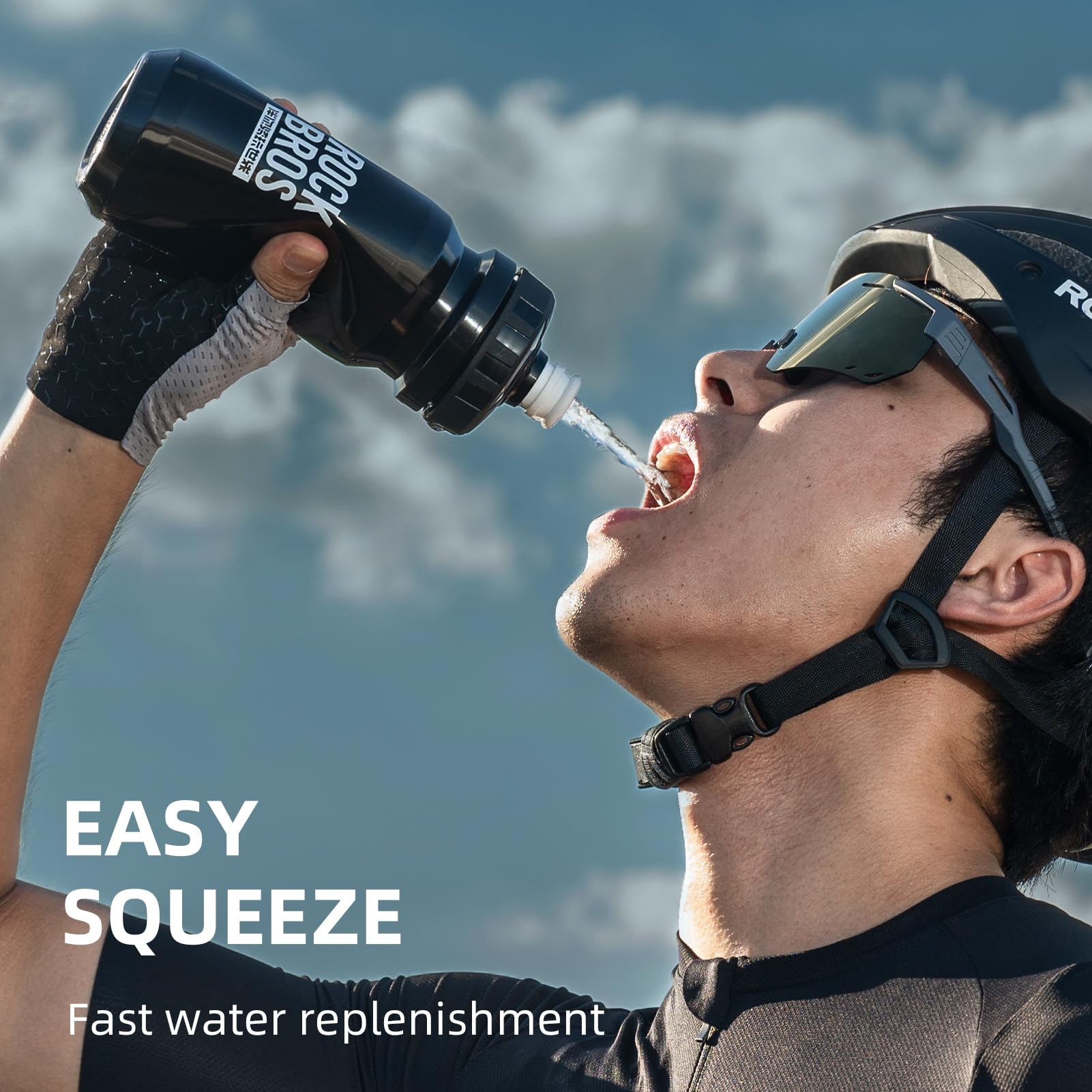 Amazon.com: ROCKBROS Bike Water Bottle BPA-Free Squeeze Water