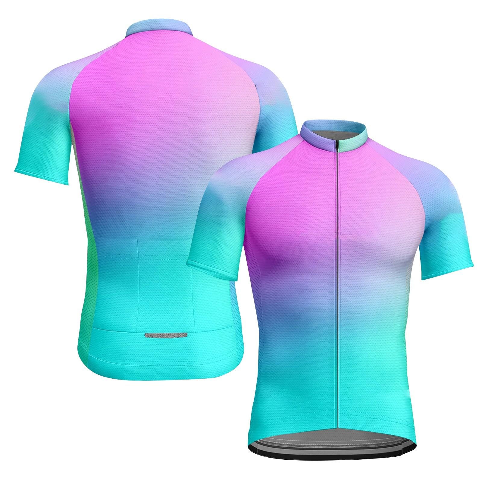 Maillots de Cyclisme pour Hommes et Femmes, Manches Courtes, Fermeture éclair complète avec Poches, nom d'équipe personnalisé, Logo de Votre nom, vêtements de Cyclisme, Maillot de vélo