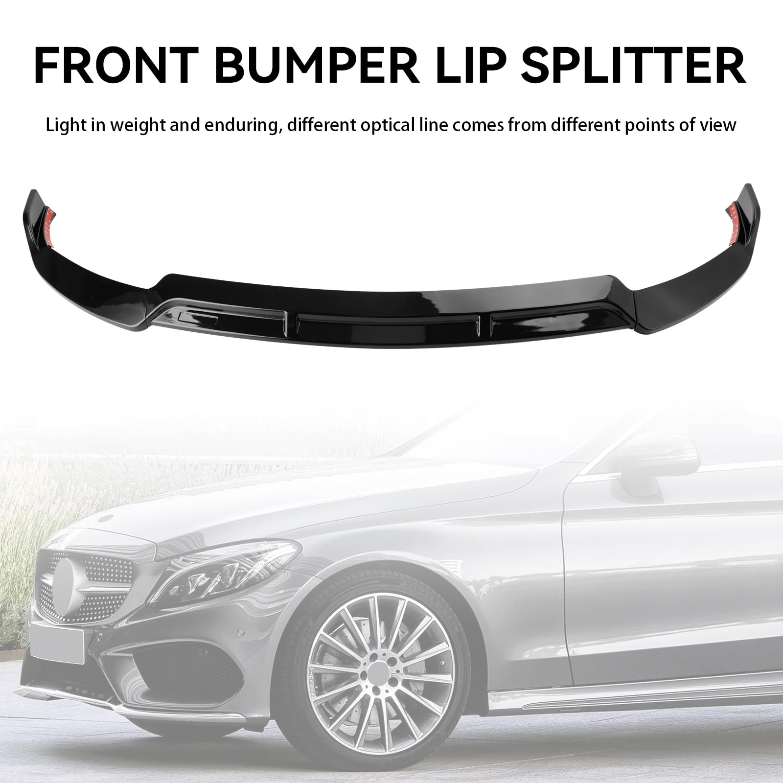 Front Splitter Lip Fit für Mercedes Fit für Benz C-Class W205 C205 2019-2021 Brabus Style