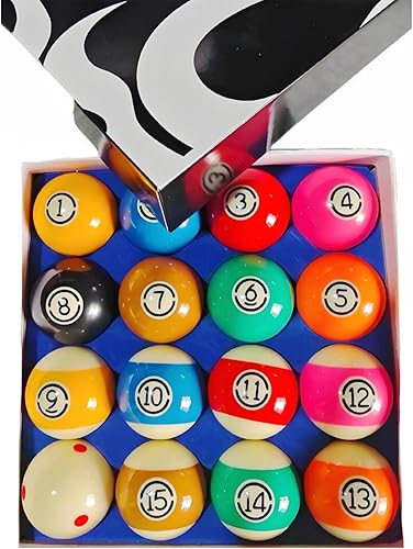 Miniatura 6 de Juego de bolas de billar estándar de 16 bolas de mesa de billar de 2-1/4 pulgadas de repuesto, accesorios profesionales para mesa de billar