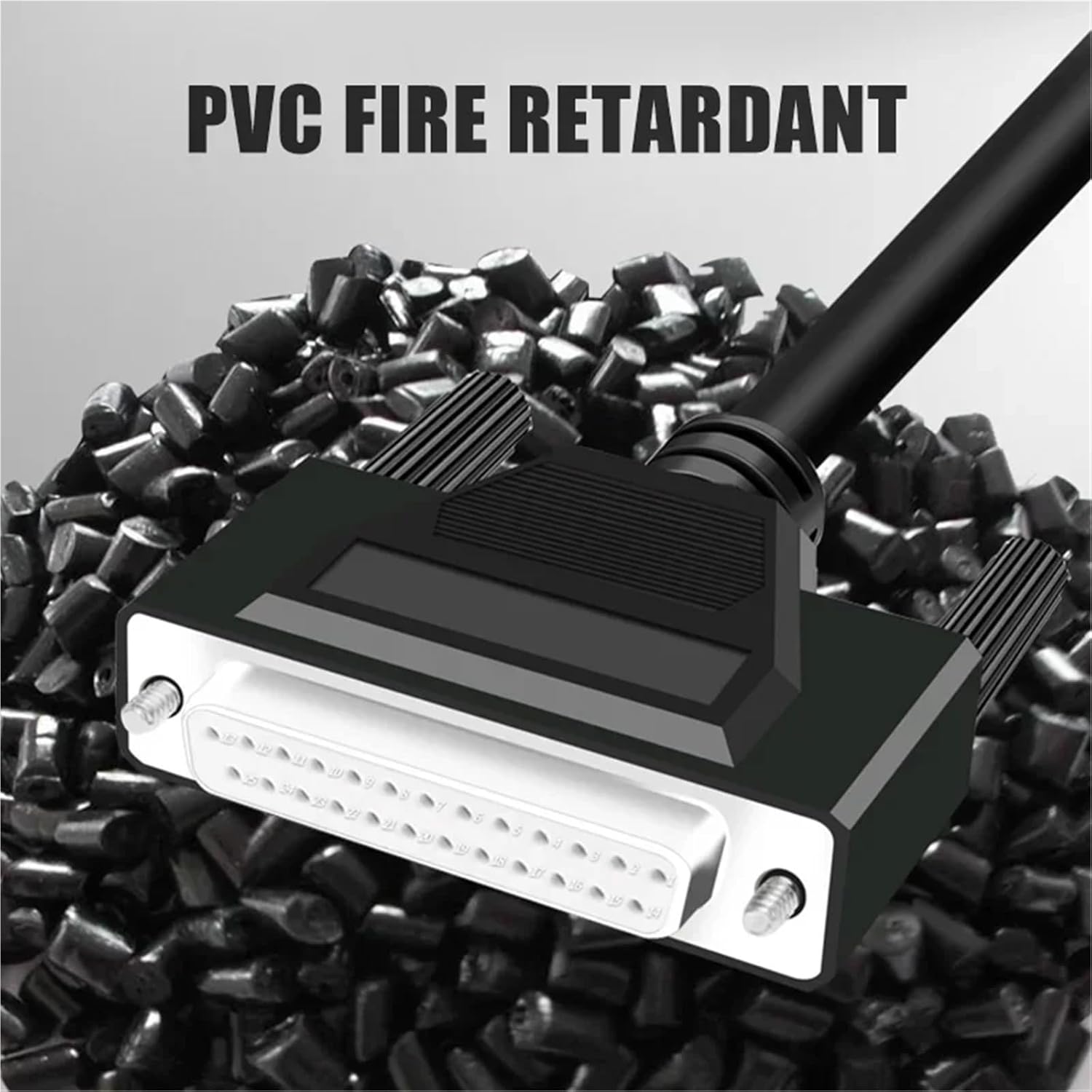 DB25 Double Shielded Wire Parallel Port Data Transmission Cable Male to Female 25pin Copper Computer Printing Connector 0.5-10M(Female to Female,0.5M)