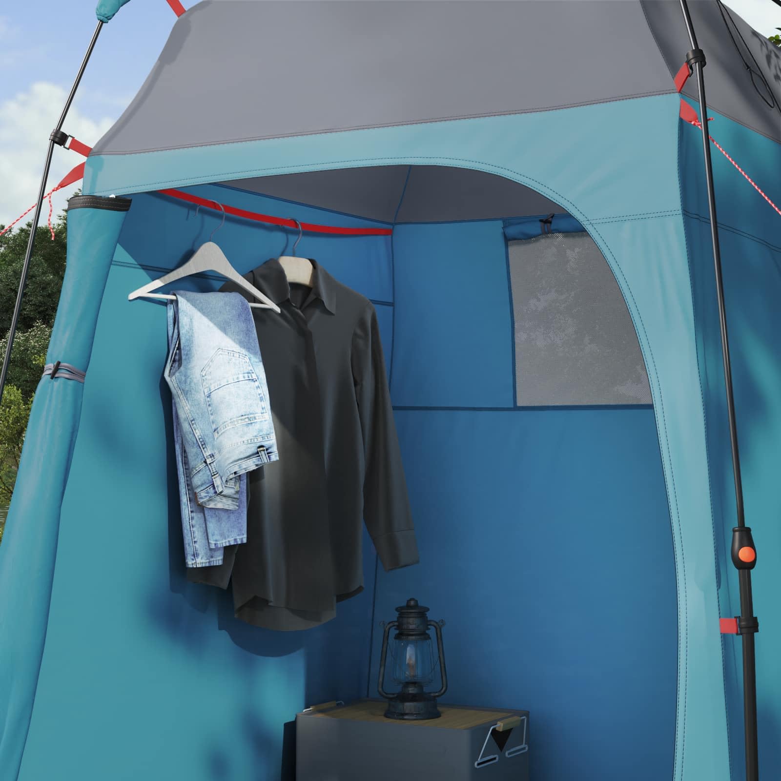 Tienda Instantánea 2 Personas Liberación Rápida con Techo Azul,Deportes,Actividades al Aire Libre,Camping y Senderismo,Tiendas de campaña,4.85kg-42008394