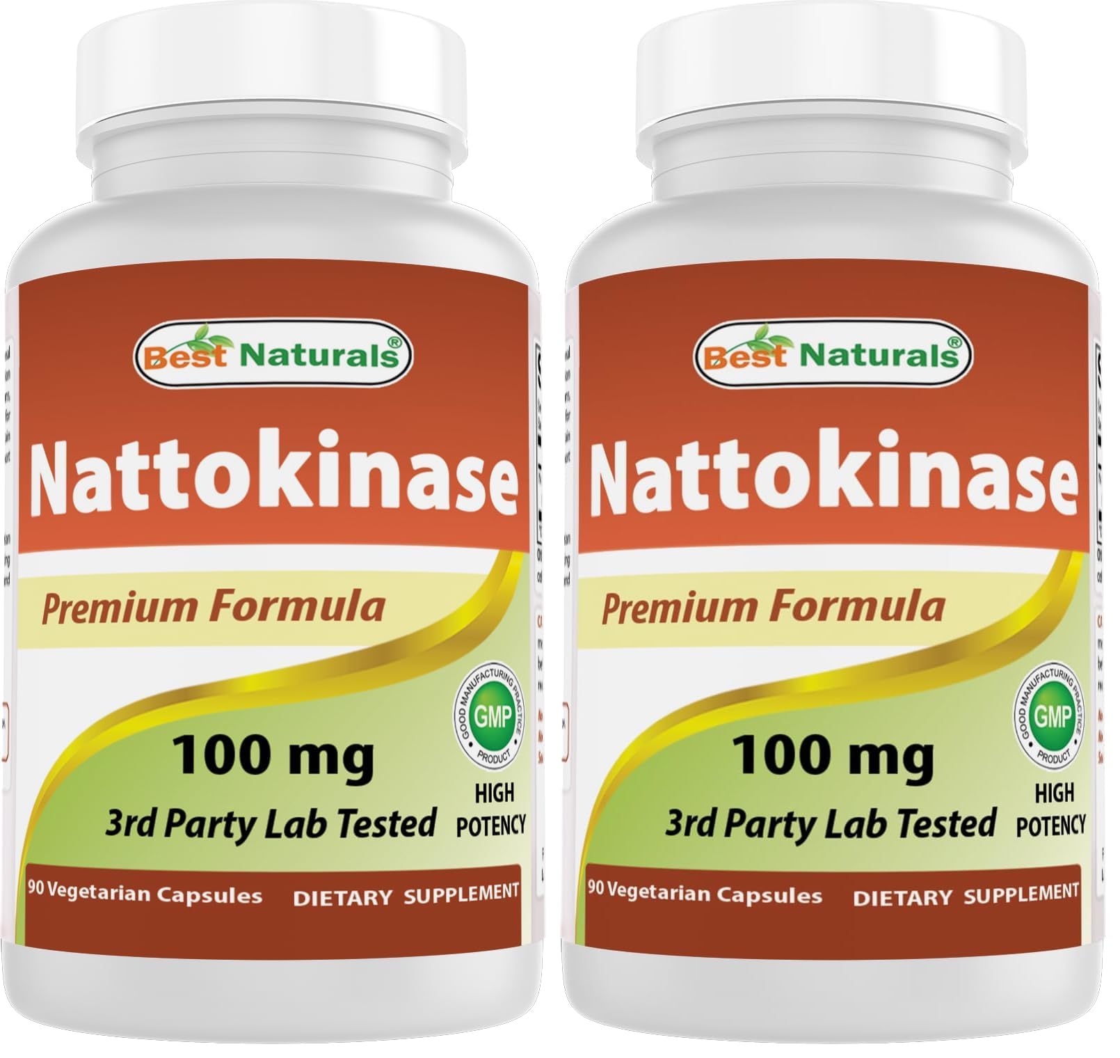 Best Naturals Nattokinase, 2000 FU, 100 Mg, 90 Vegetarian Capsules (Pack of 2) Unflavored 90 Count (Pack of 2)