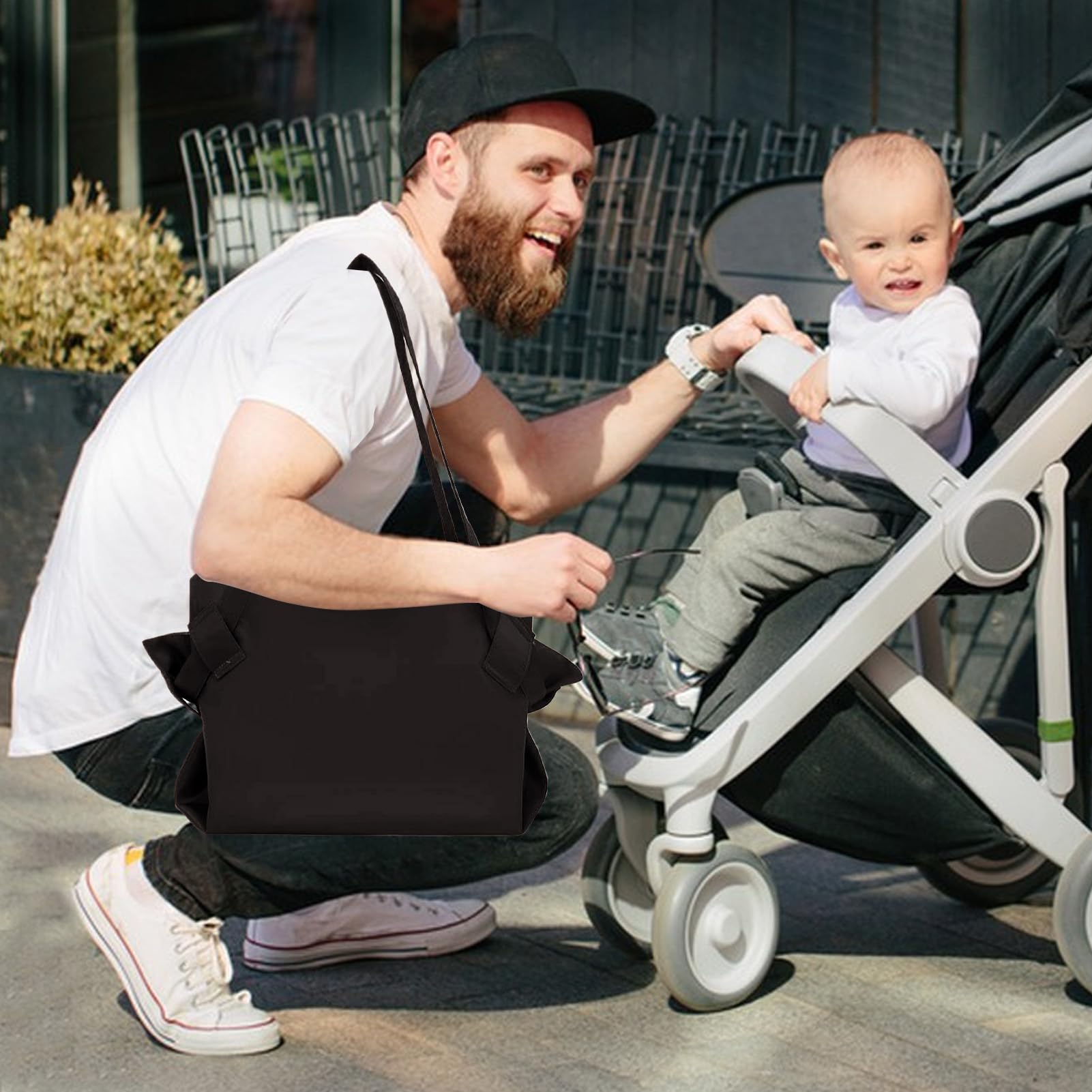 Torby na zakupy spożywcze, materiałowe torby na ramię, składana torba do przechowywania na podróż, dzień przeprowadzki, klasa fitness, targi, kemping, supermarket, na zewnątrz