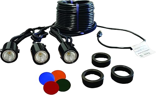 Kasco Kit de accesorios decorativos de 3 luces LED compuestas para fuentes de 1/2-1HP | 120 V, 11 W por accesorio | 5 opciones de color disponibles