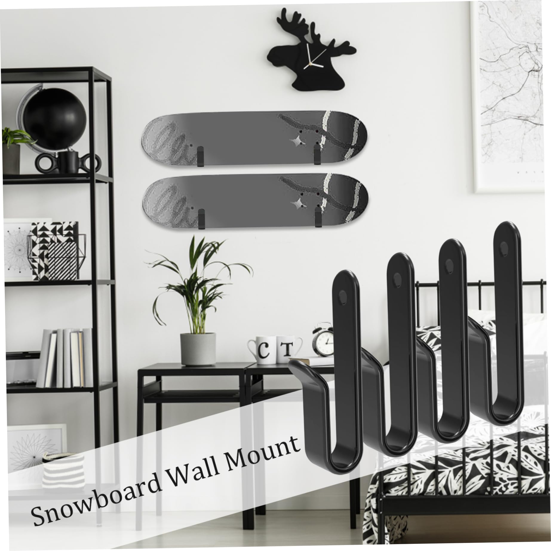 Support Mural Transparent Pour Skateboard – En Acrylique, Rangement Et Présentation (pour Skate, Longboard) - 4