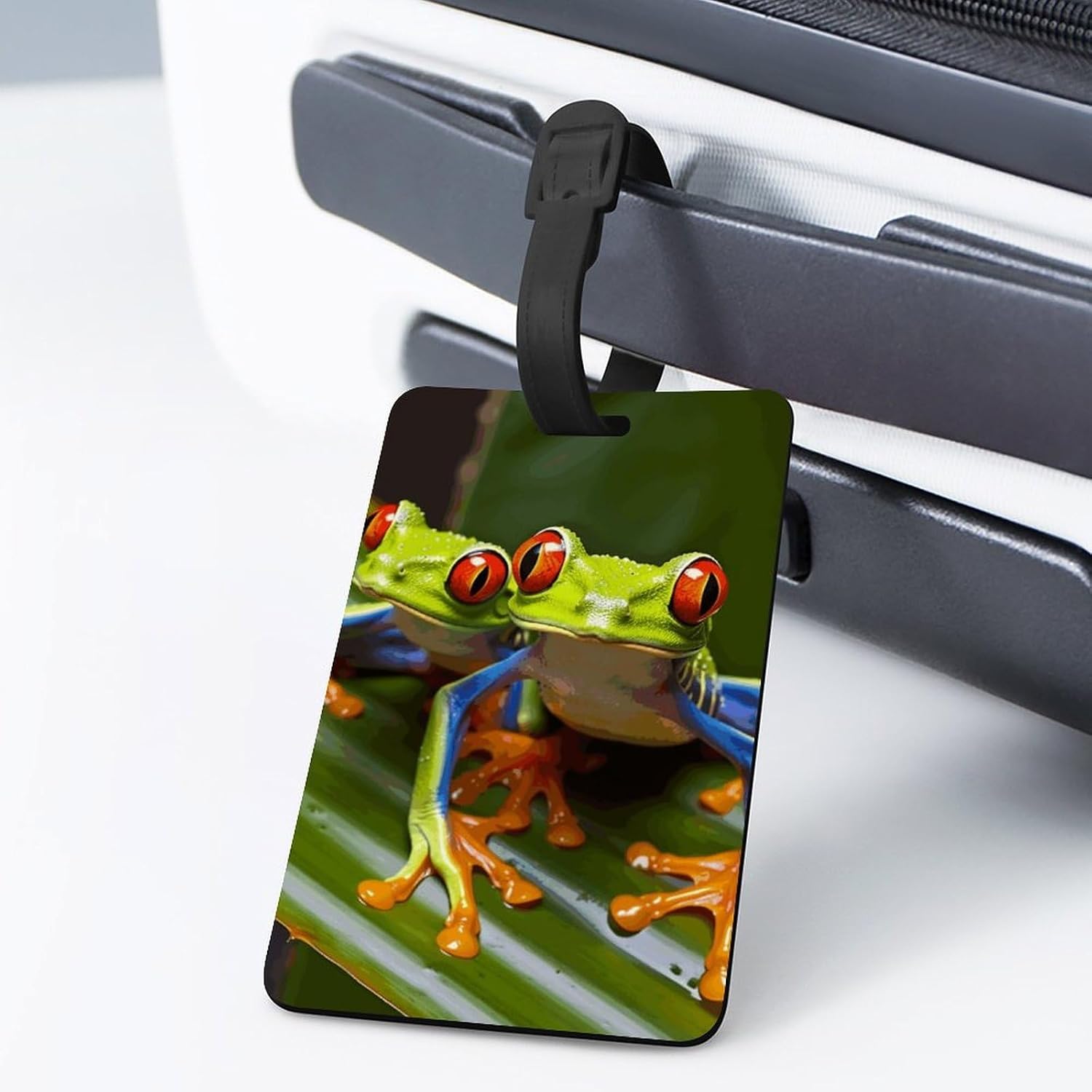 Red Eyed Tree Frog Luggage Tags for Suitcase Name Tags Air Tags image 3