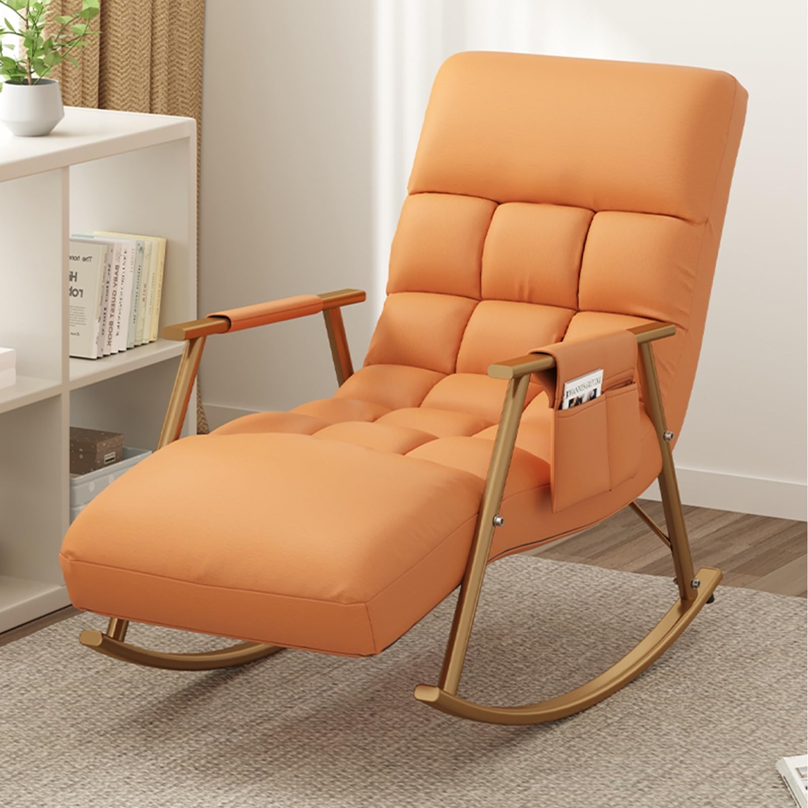 Fauteuil de salon confortable haut de gamme à bascule avec structure renforcée 200kg