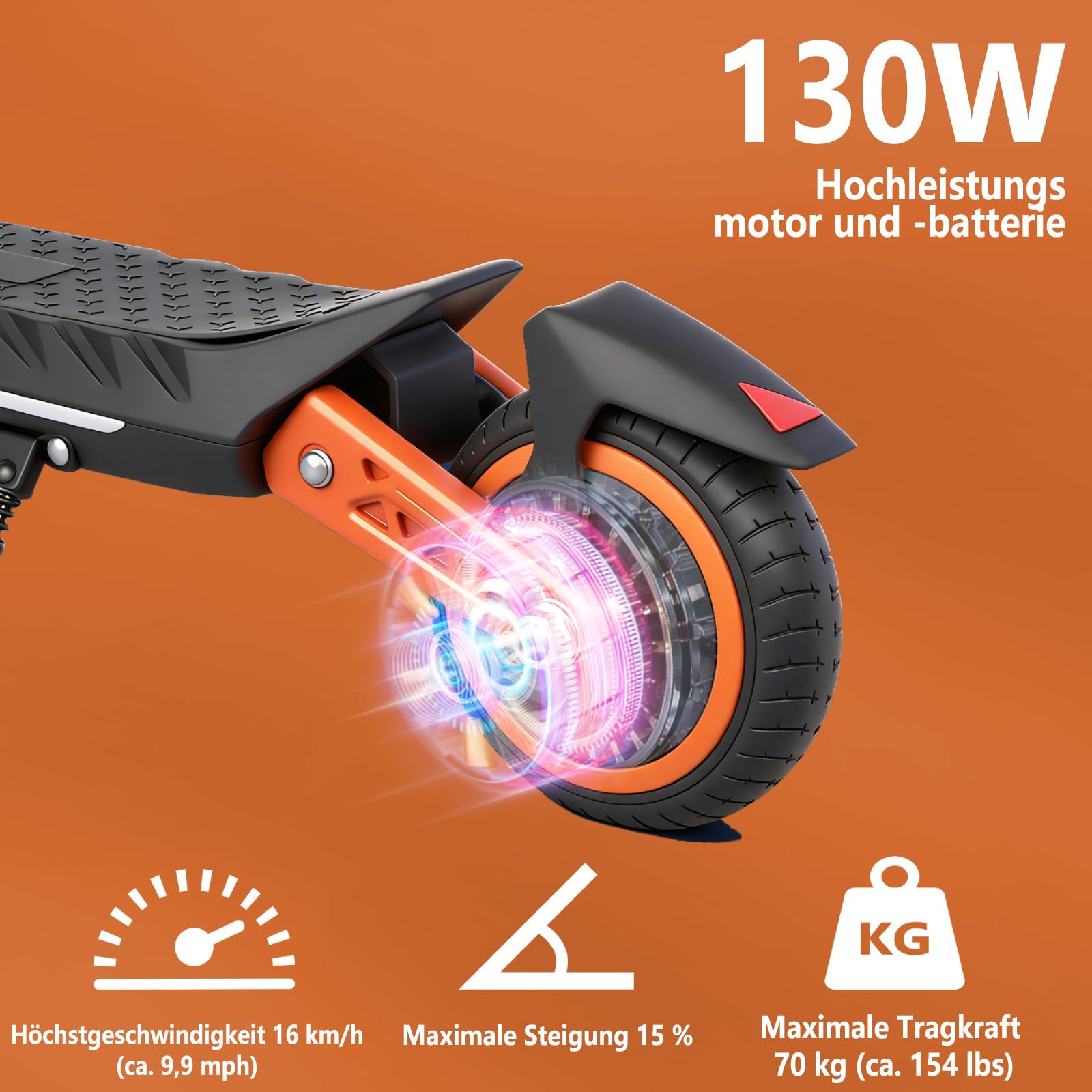 E Scooter für Kinder von 6-14 Jahren 6.5" Faltbar Elektroroller & LED Display Leicht Kinder E-Roller mit Lichtern Max Reichweite 15/7/6KM 2/3 modi (8-16 km/h)