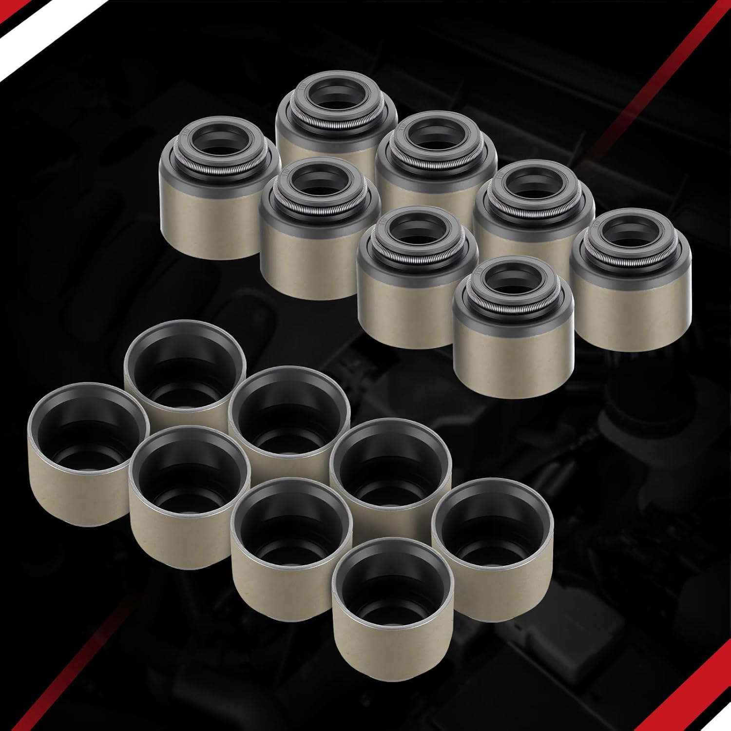 LS .660" Dual Valve Spring Platinum Kit with Retainers Fit for 15 Degree LS Heads LS1 LS2 LS3 LS4 LS6 L76 L92 L99 LQ4 LQ9 L33 LSA 4.8L 5.3L 6.0L 6.2L SK001 (Steel)