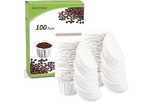 Keurig Pod Filters: Disposable K Cup Paper Filters For All Keurig Single...