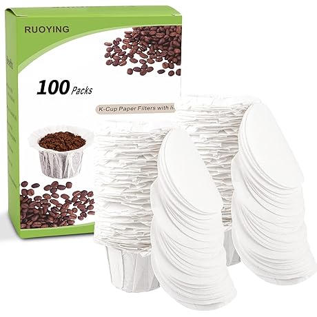 Keurig Pod Filters: Disposable K Cup Paper Filters For All Keurig Single...