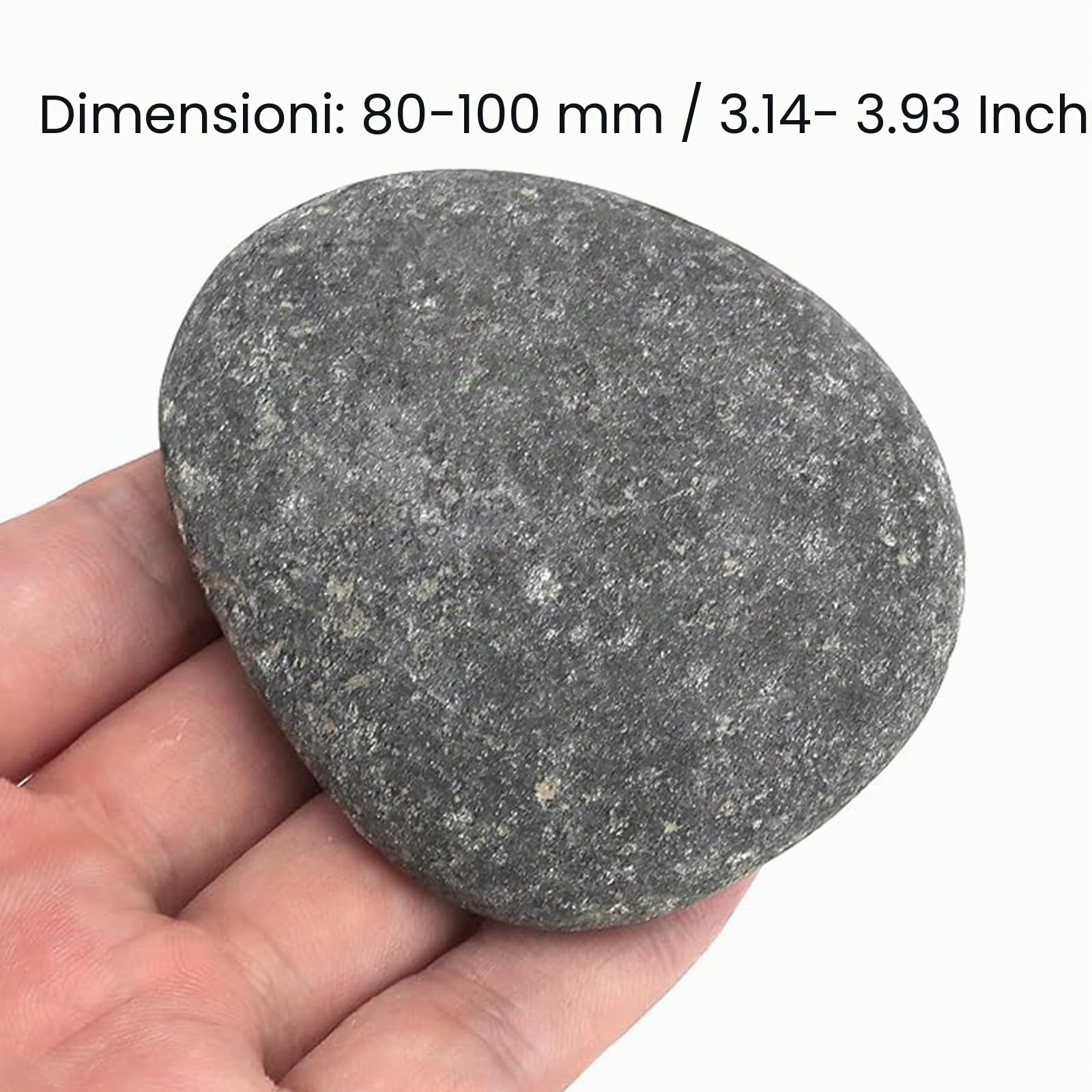 10 Pezzi Sassi da Dipingere, Ciottoli Naturali Lisci e Piatti per Pittura Fai da Te, Pietre Decorative per Acquario e Giardino, 8-10 cm