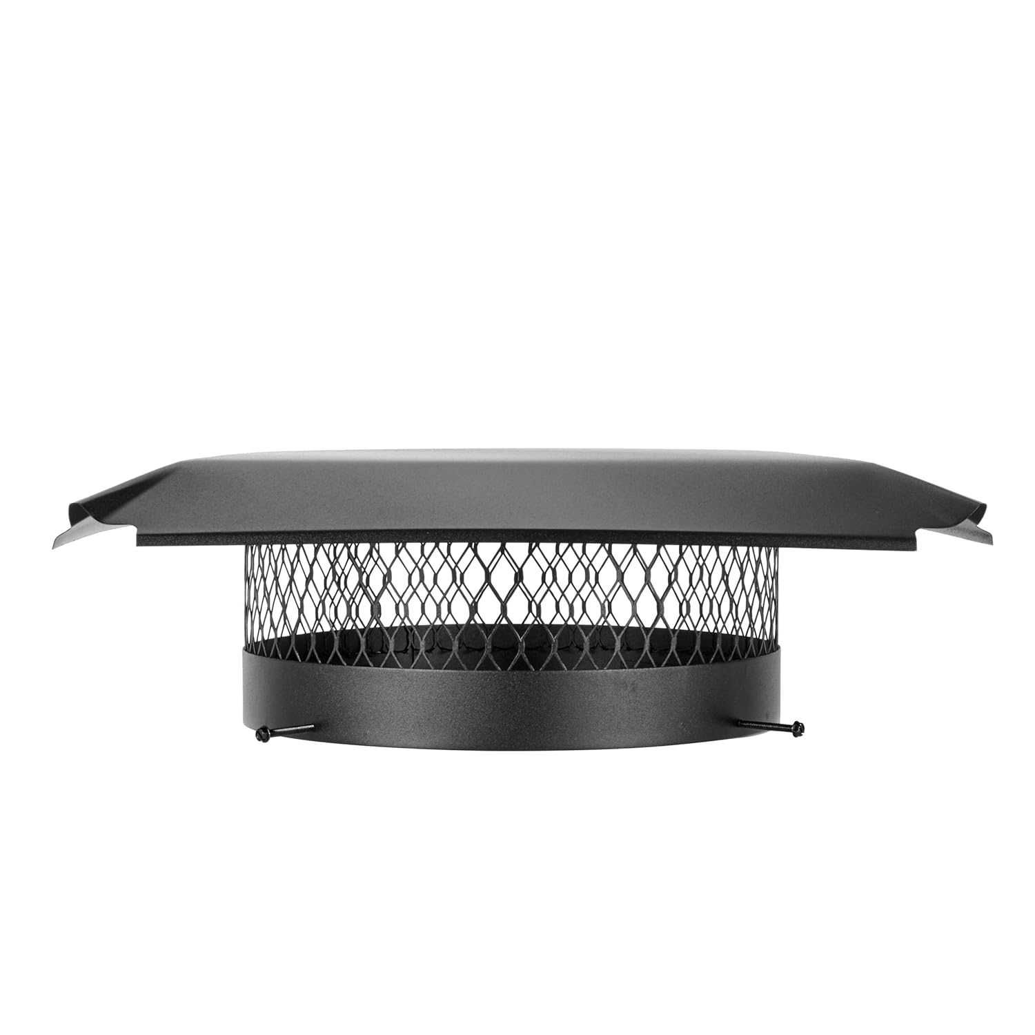 Draft King 16" Round Black Galvanized Chimney Cap BoltOn Mount
