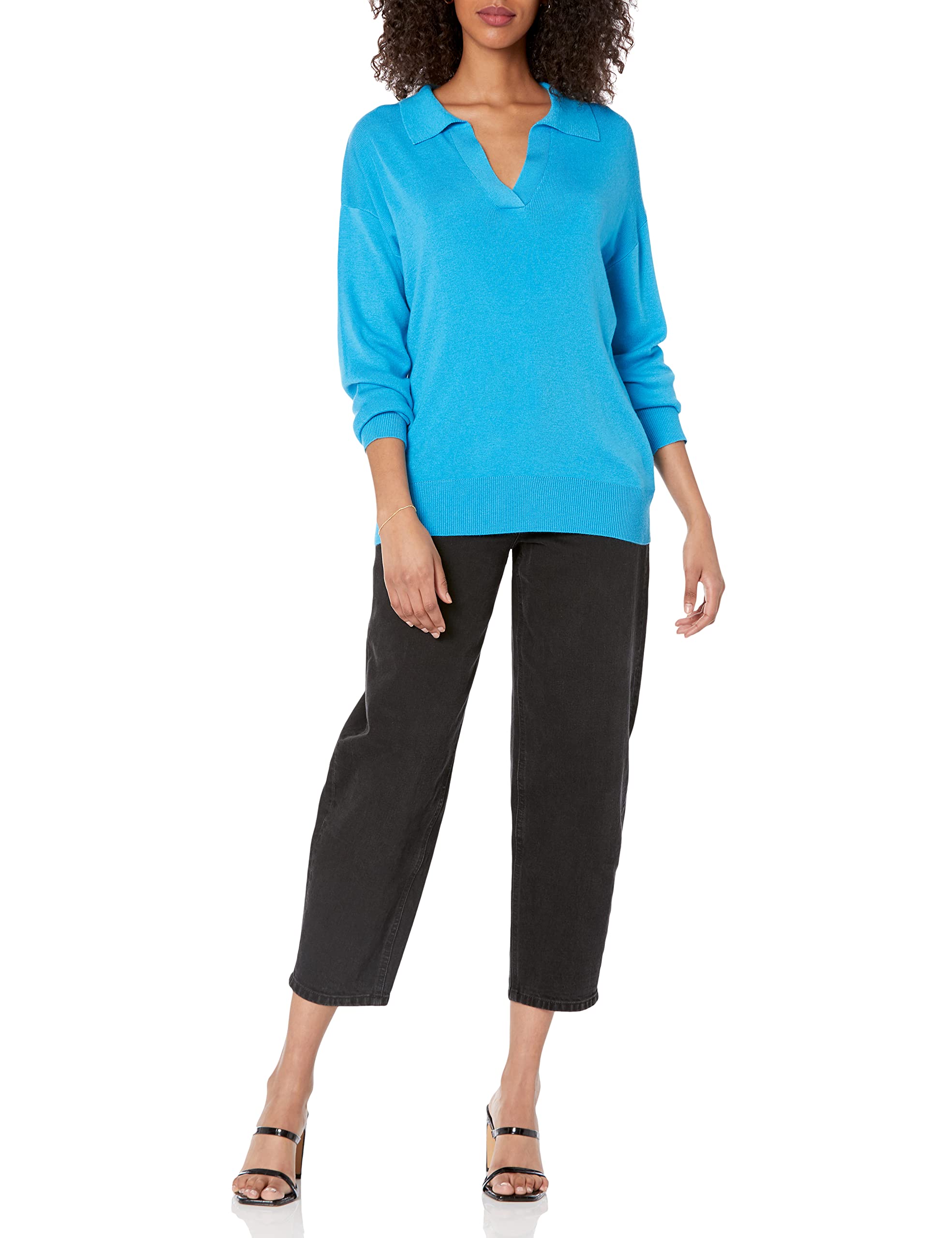 The Drop Women's Meena Loose-Fit Sweater Polo