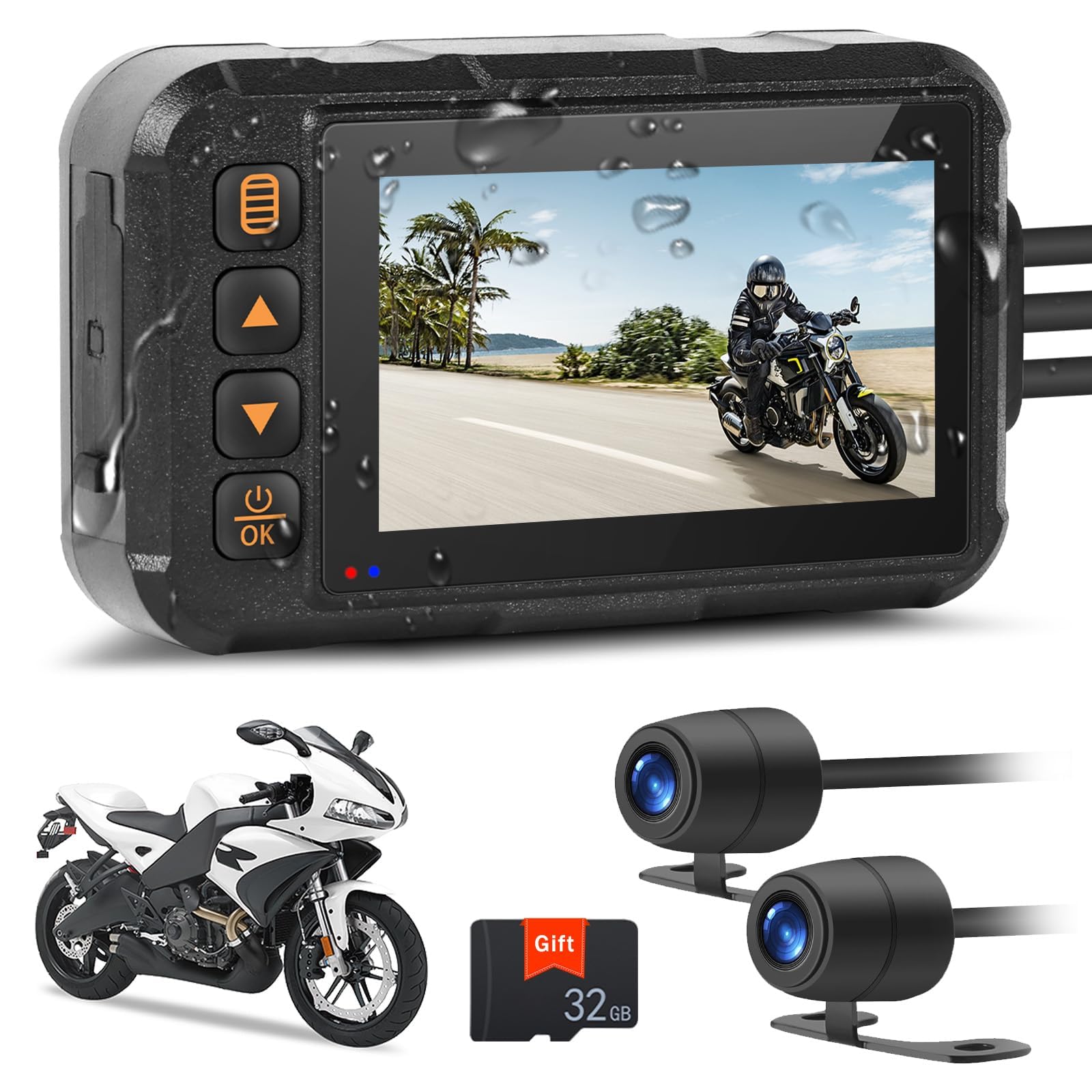 Zomolither Dash Cam IP67 Waterproof Feature