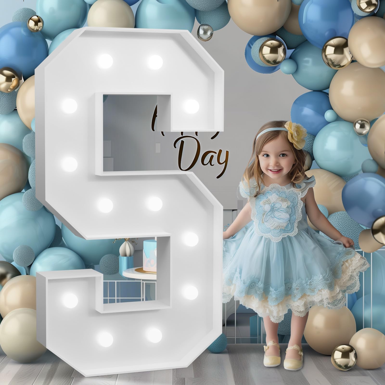 Bugame 4FT Marquee Letters, Cool Light Up Letters S for Birthday Anniversary Party Decorations, Big Signs for Wedding Decor (DIY Kit)