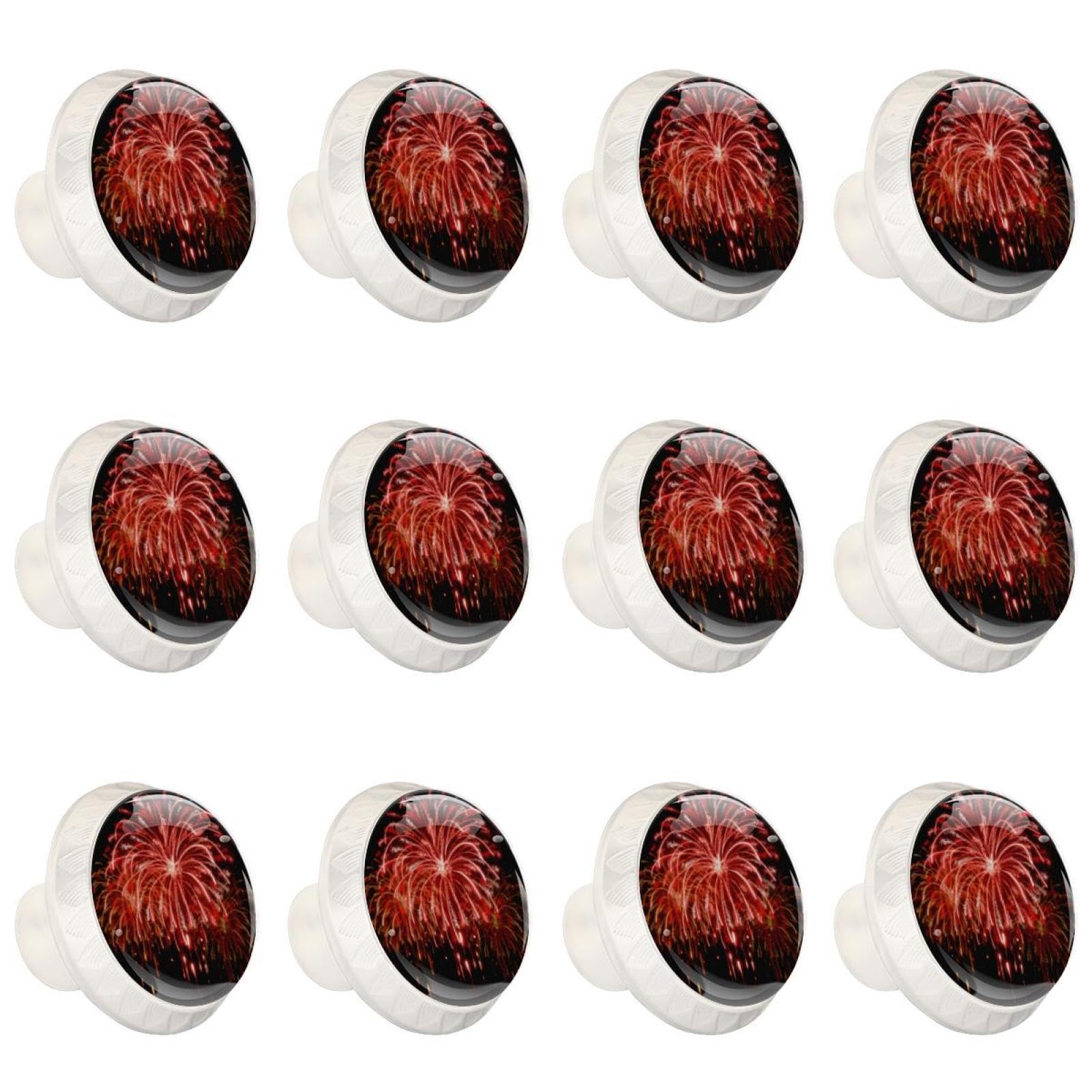 Boutons de tiroir en verre cristal lot de poignées rondes transparentes pour meuble
