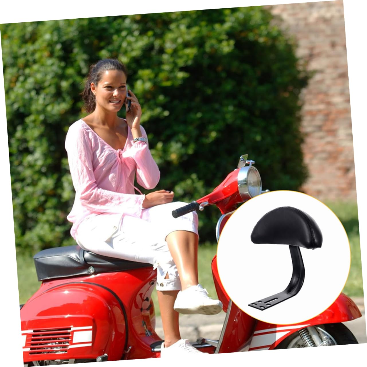Toddmomy 2pezzi Cuscino Sicurezza Imbottito in Spugna per Schienale Bicicletta Poggiapiedi Posteriore per e Resistente all Usura