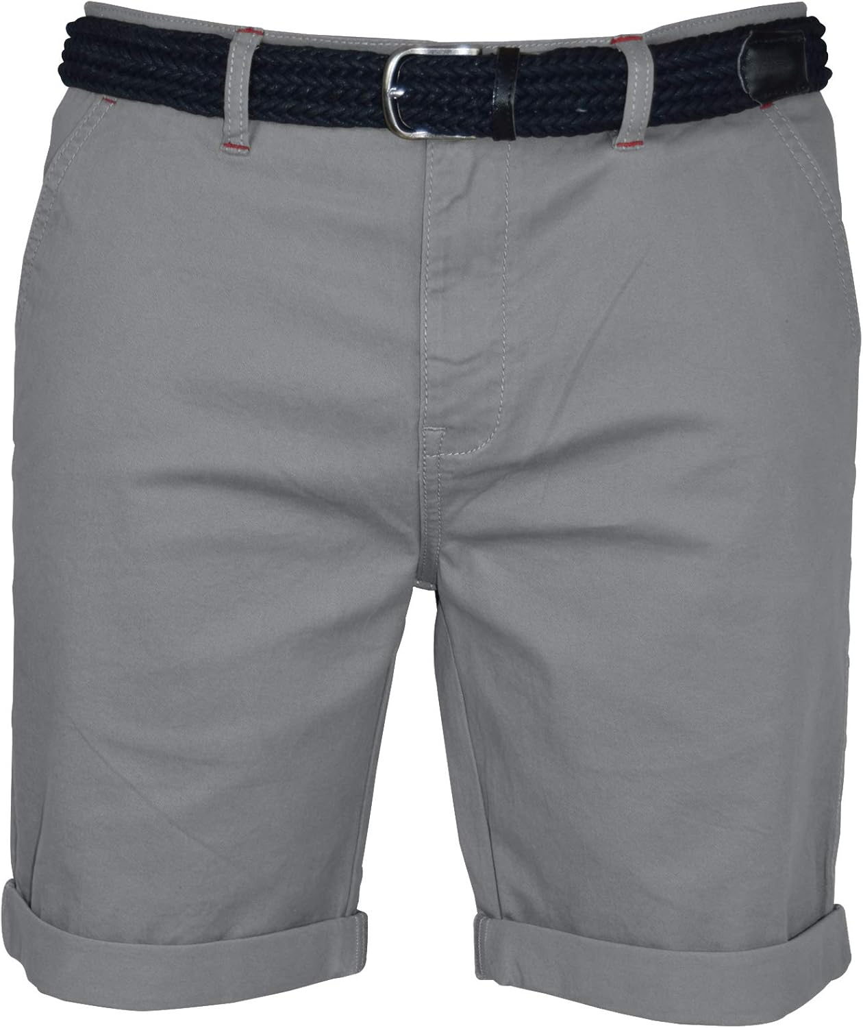 westAce Mens Stretch Chino Shorts Slim Fit Smart Belted Half Pant westAce Mens Stretch Chino Shorts Slim Fit Smart Belted Half Pant