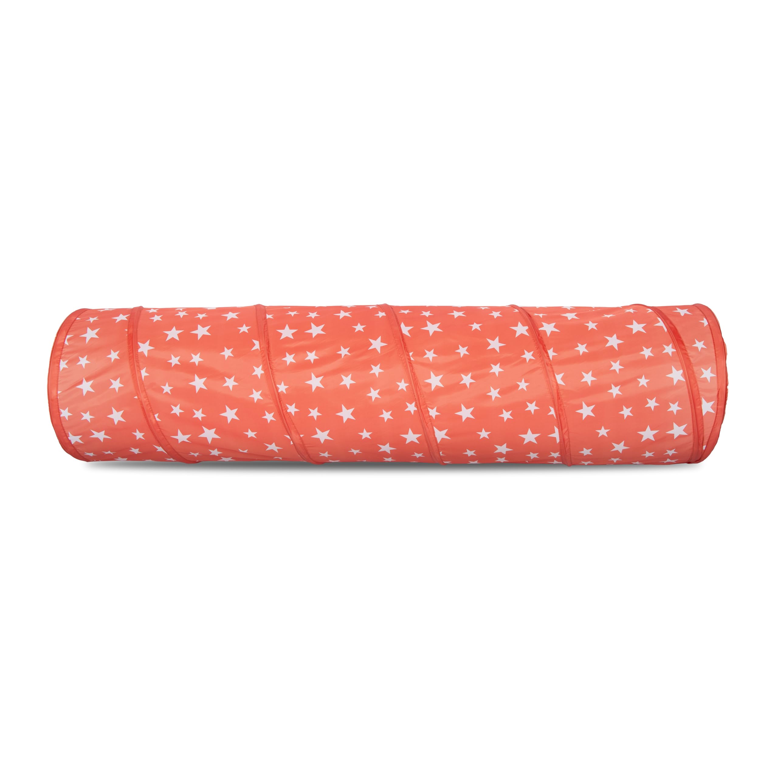 Relsy Starry Burnt Orange Pop Up Tunnel for Kids Toddlers, Pets, Burnt Orange Star Tunnel, 180cm x 45cm - Image 2