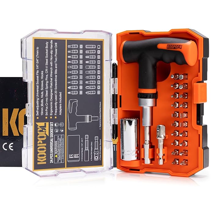Buy Universal Socket Tools(1/4"3/4"),20in1 Screwdriver/Nut Driver