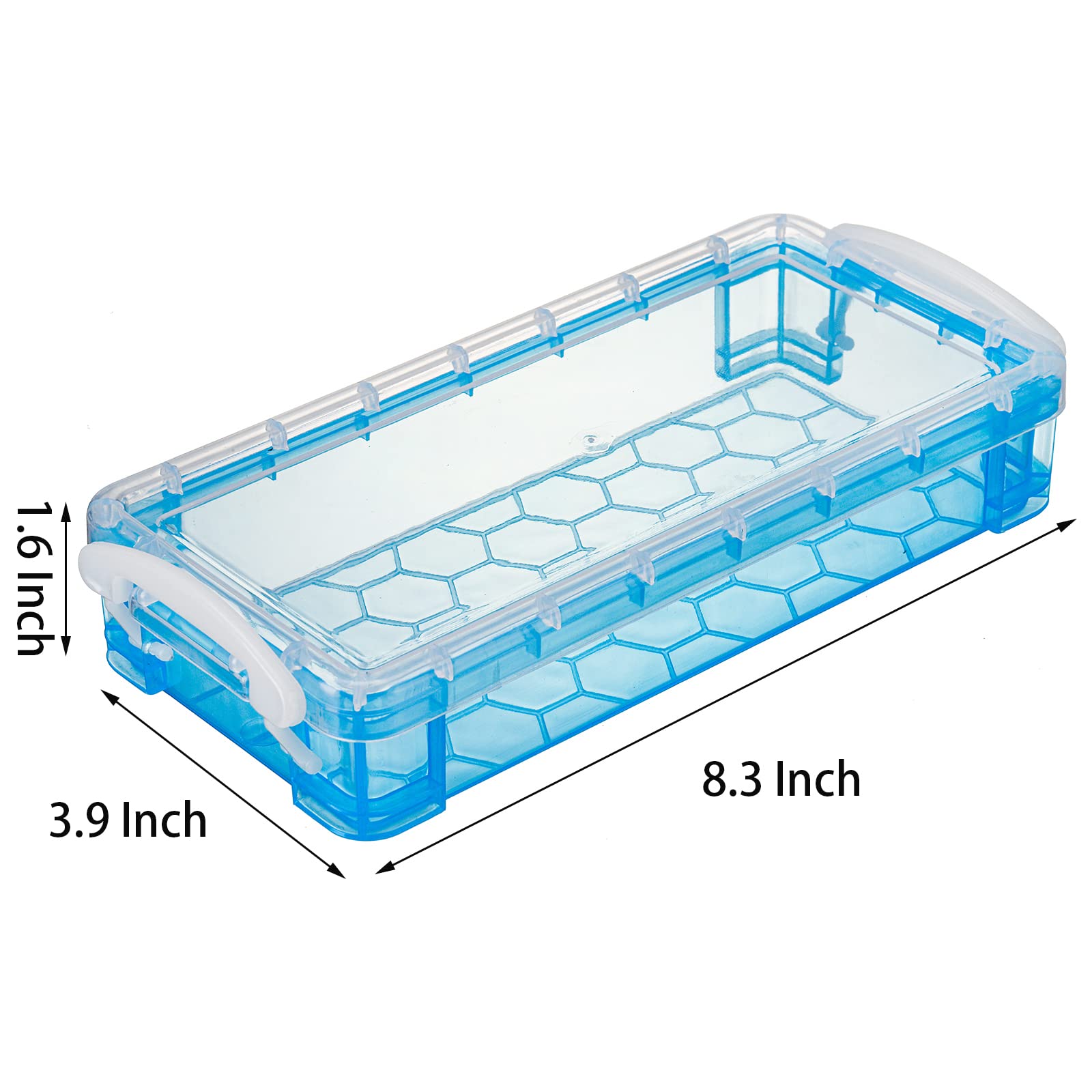 Amazon.com: Nicunom 8 Pack Plastic Pencil Boxs, Large Capacity  display picture 1