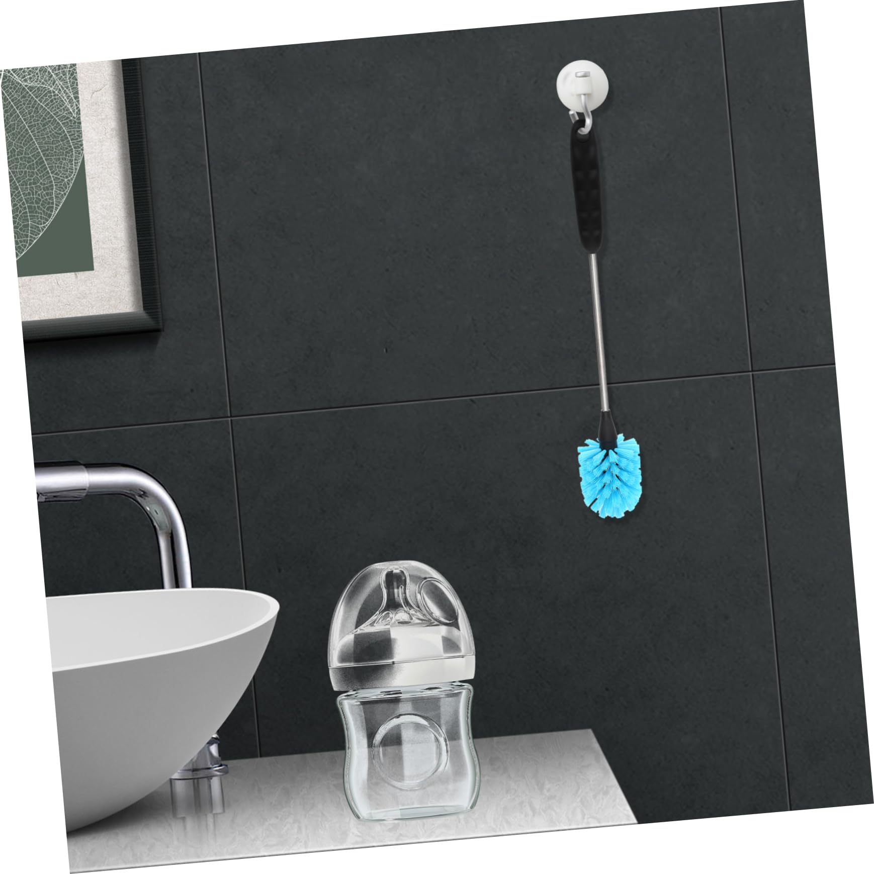 BESTonZON 3pezzi Spazzola Per Bottiglie Extra Lunga Pulizia Facile Di Borracce Tazze e Bottiglie Di Latte Spazzolino Leggero e Riutilizzabile Per Uso Quotidiano