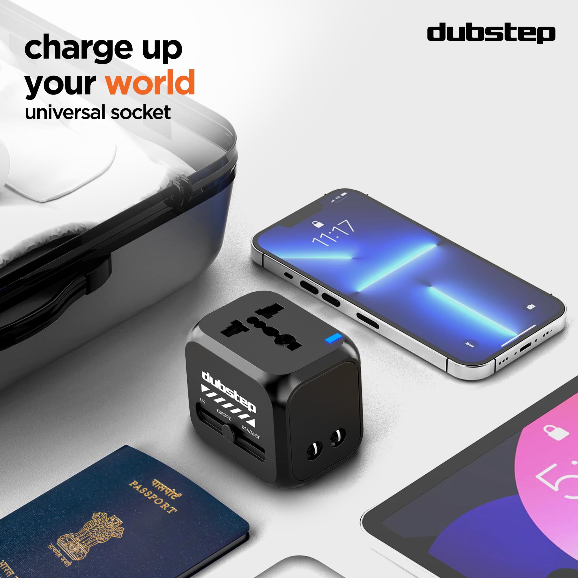 Dubstep Voyager Travel Adapter - Universal Charger -8