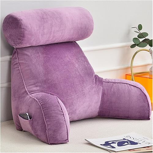 Miniatura 8 de Almohadas de lectura, cómodo cojín de apoyo para la espalda, almohada de apoyo lumbar, almohada cómoda para sentarse, ideal como respaldo para