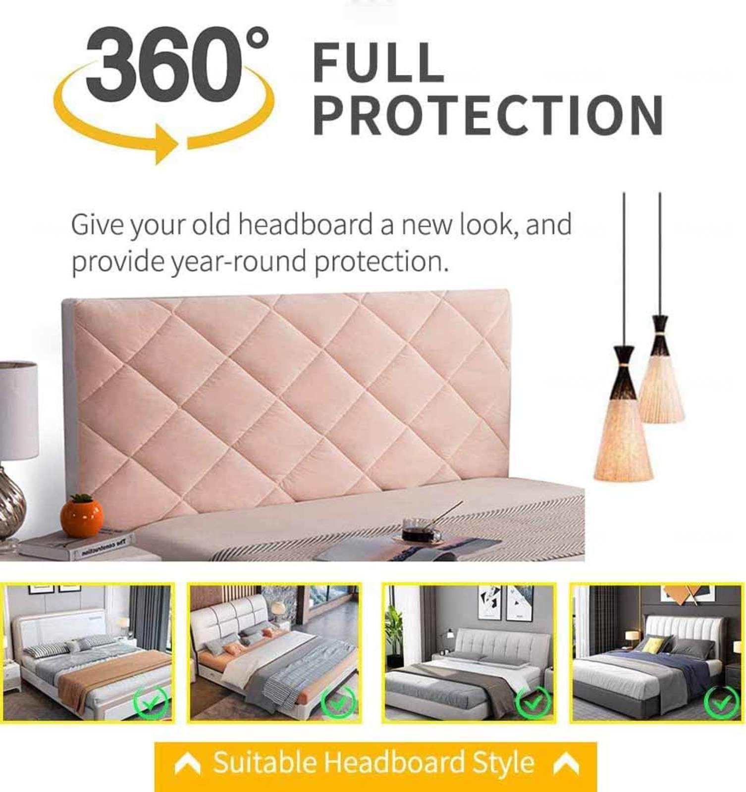 Copritestata Imbottita per Letto Singolo Copri/Copertura Testiera del Letto 2 Metri Copritestiera Letto Matrimoniale Copertura Fodera Fodera in Tessuto, Protettiva, Imbottito,marrone-150cm