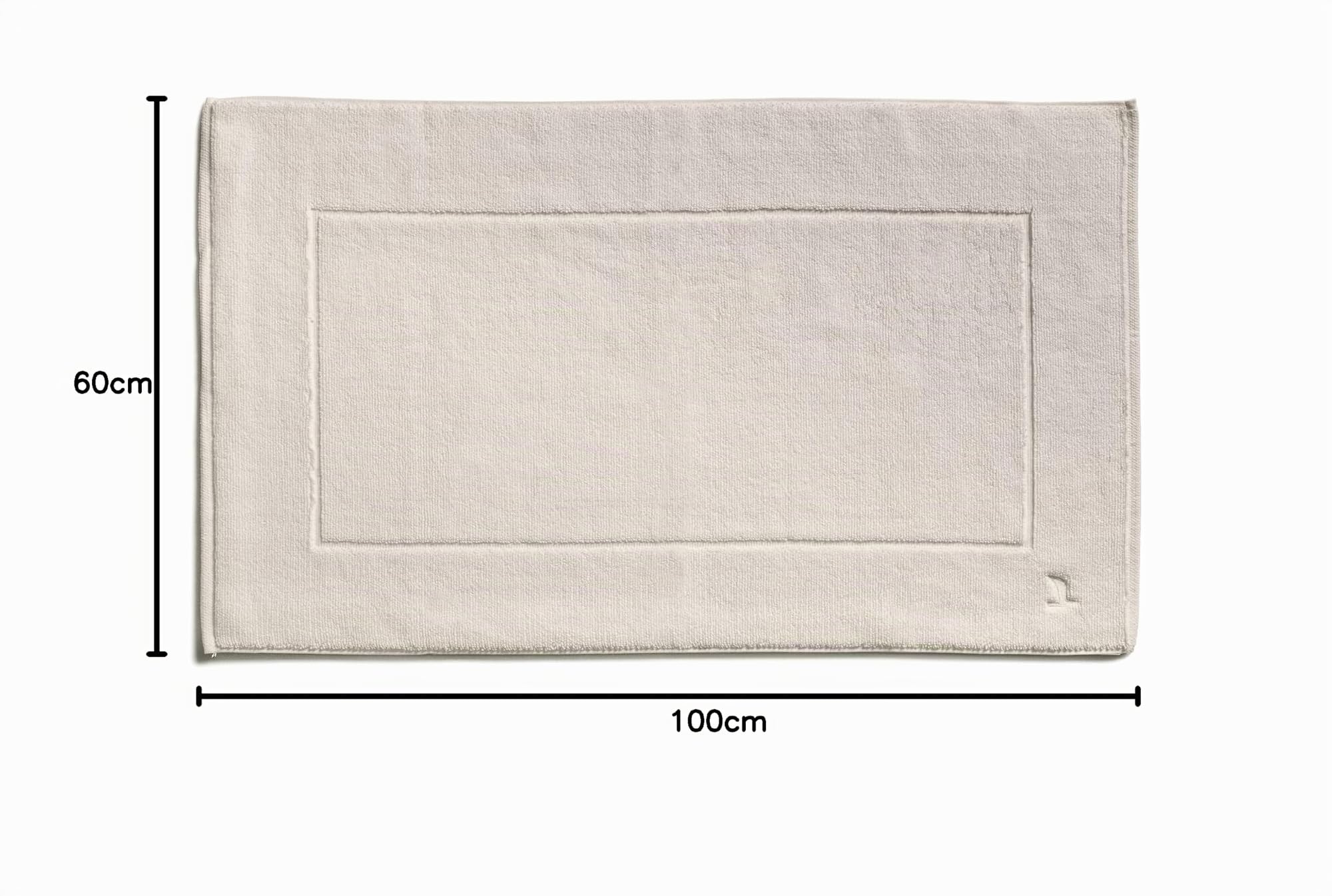 MÖVE Superwuschel Badteppich 60 x 100 cm aus 100% Baumwolle, Nature