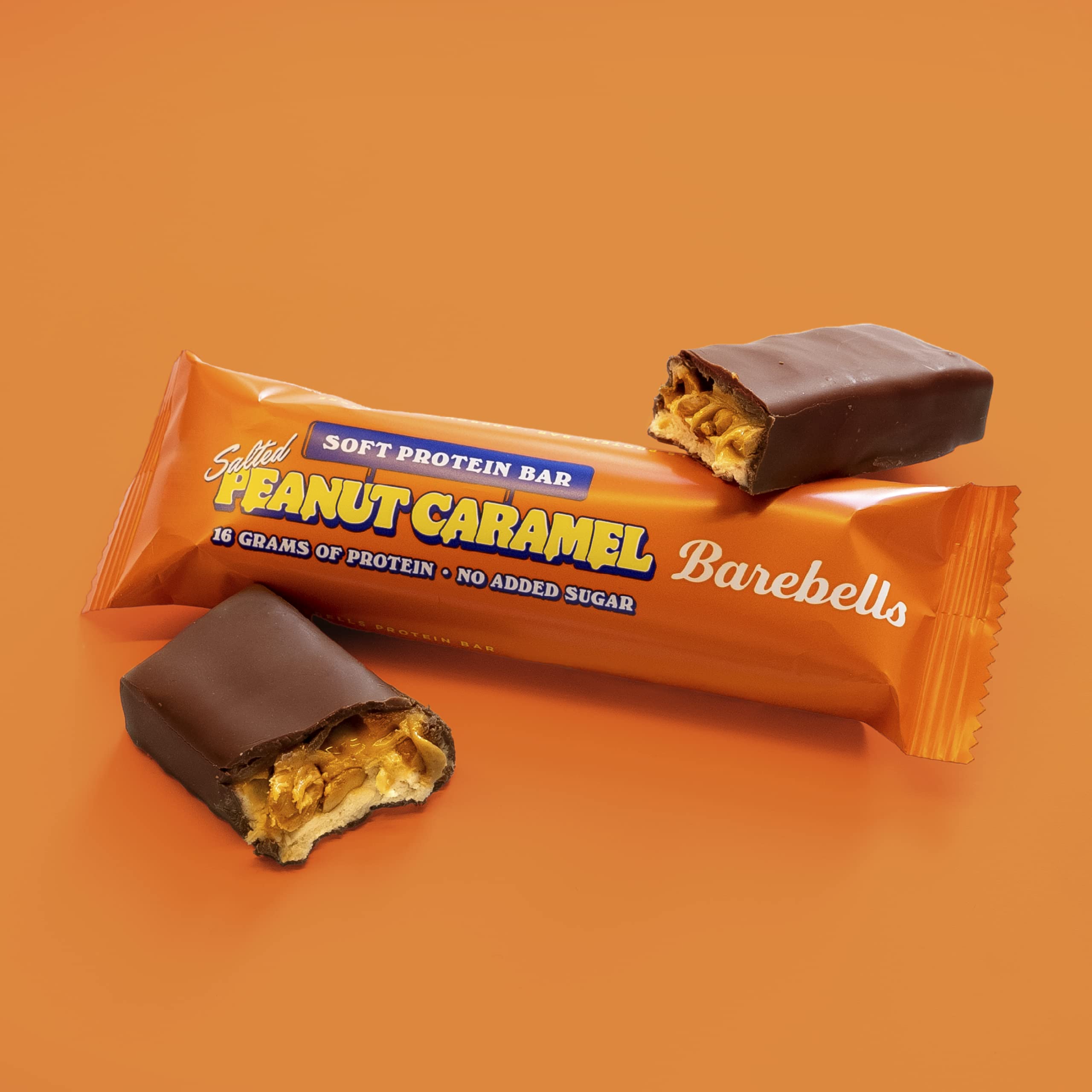 Barebells - Barretta Proteica Morbida (12x55g) - Barrette proteiche - Barrette proteiche gourmet - Caramello salato alle arachidi