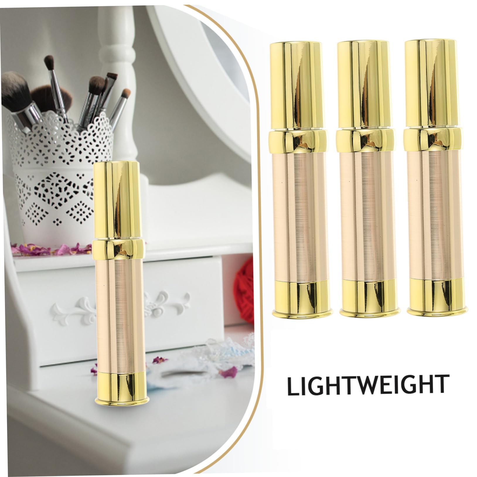 4 Set Bottiglie Makeup Pompa Aria Contenitori Cosmetici Portatili Per Viaggio E Resistente Alle Perdite E Facile Usare 3 Pezzi*4