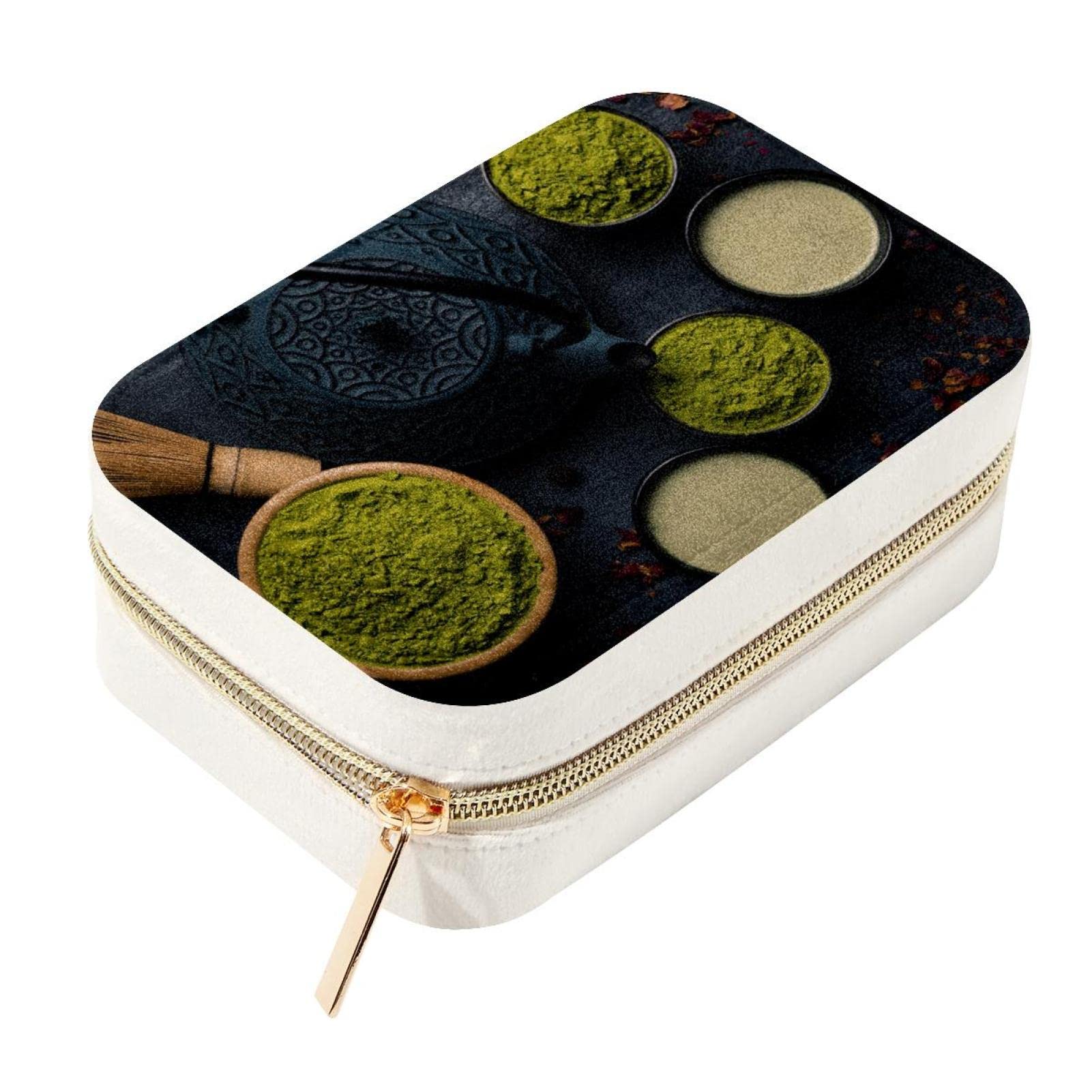 Boîte de rangement en velours pour voyager, organisateur compact idéal pour votre coiffeuse