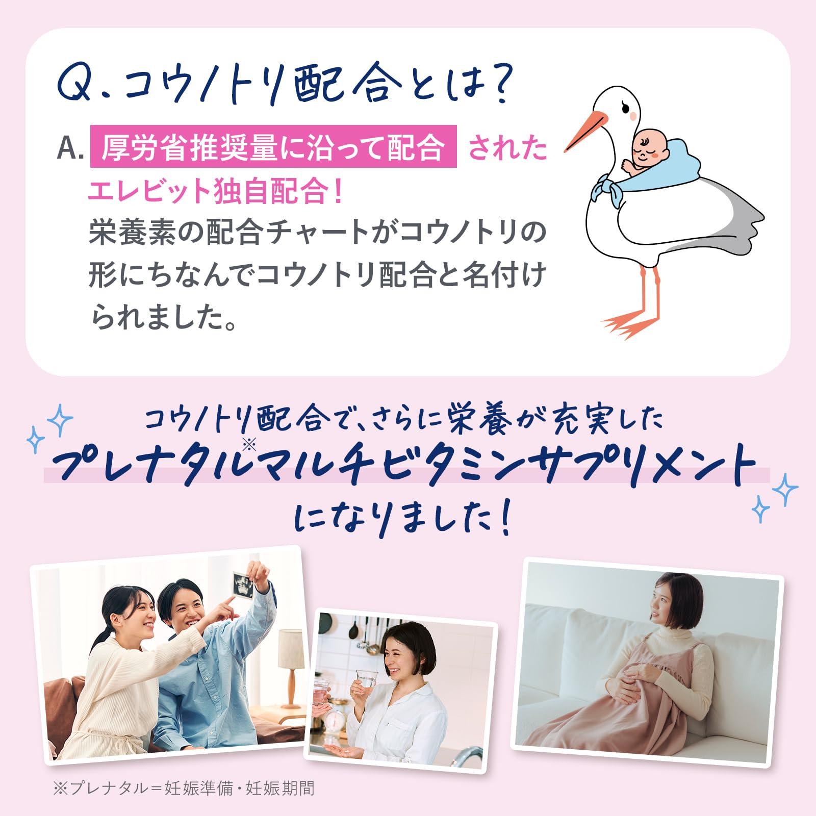 Amazon | 2026年リニューアル【公式】エレビット 葉酸 サプリ 90粒×4袋 