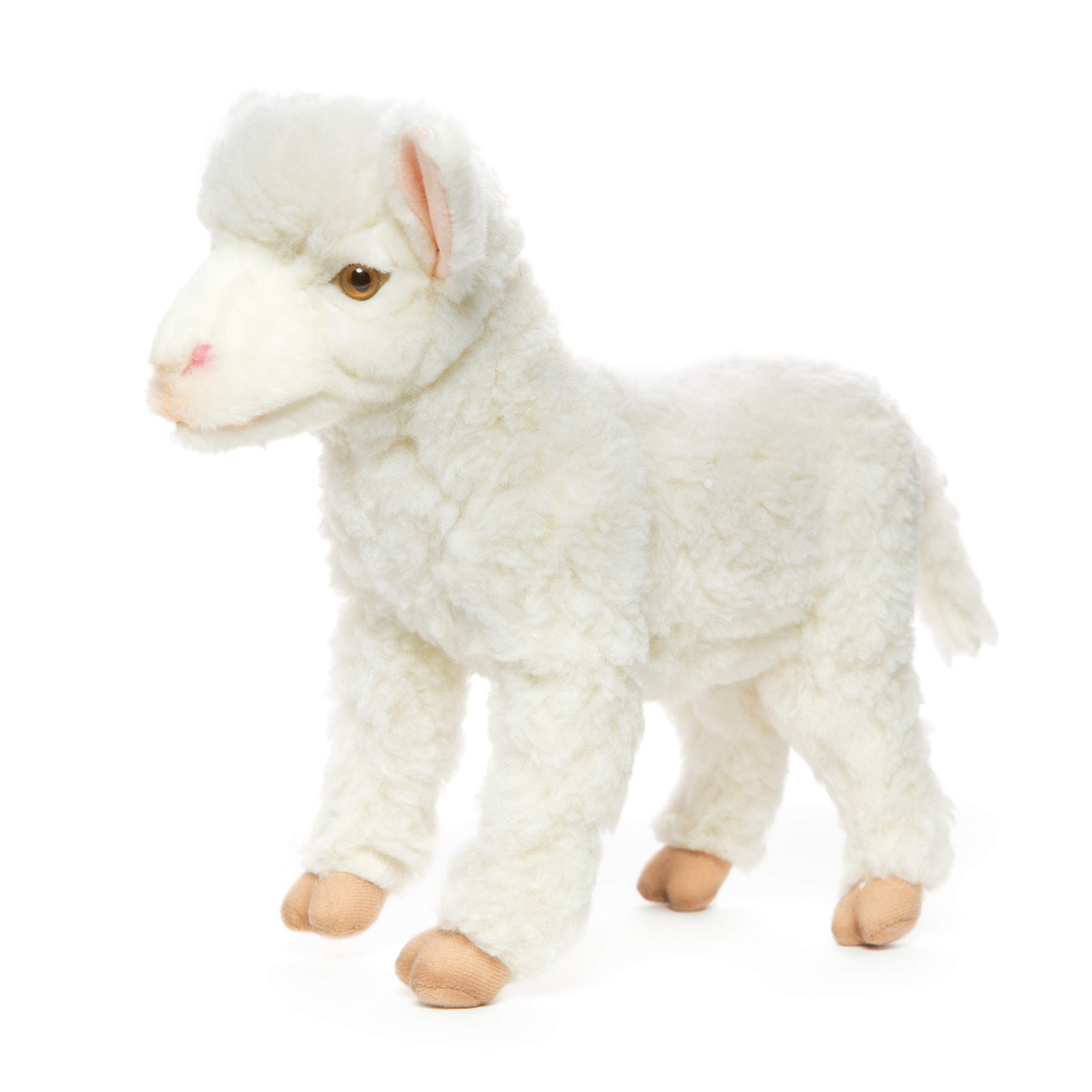 Hansa - Peluche de Cordero Blanco, 4 Patas de 28 cm